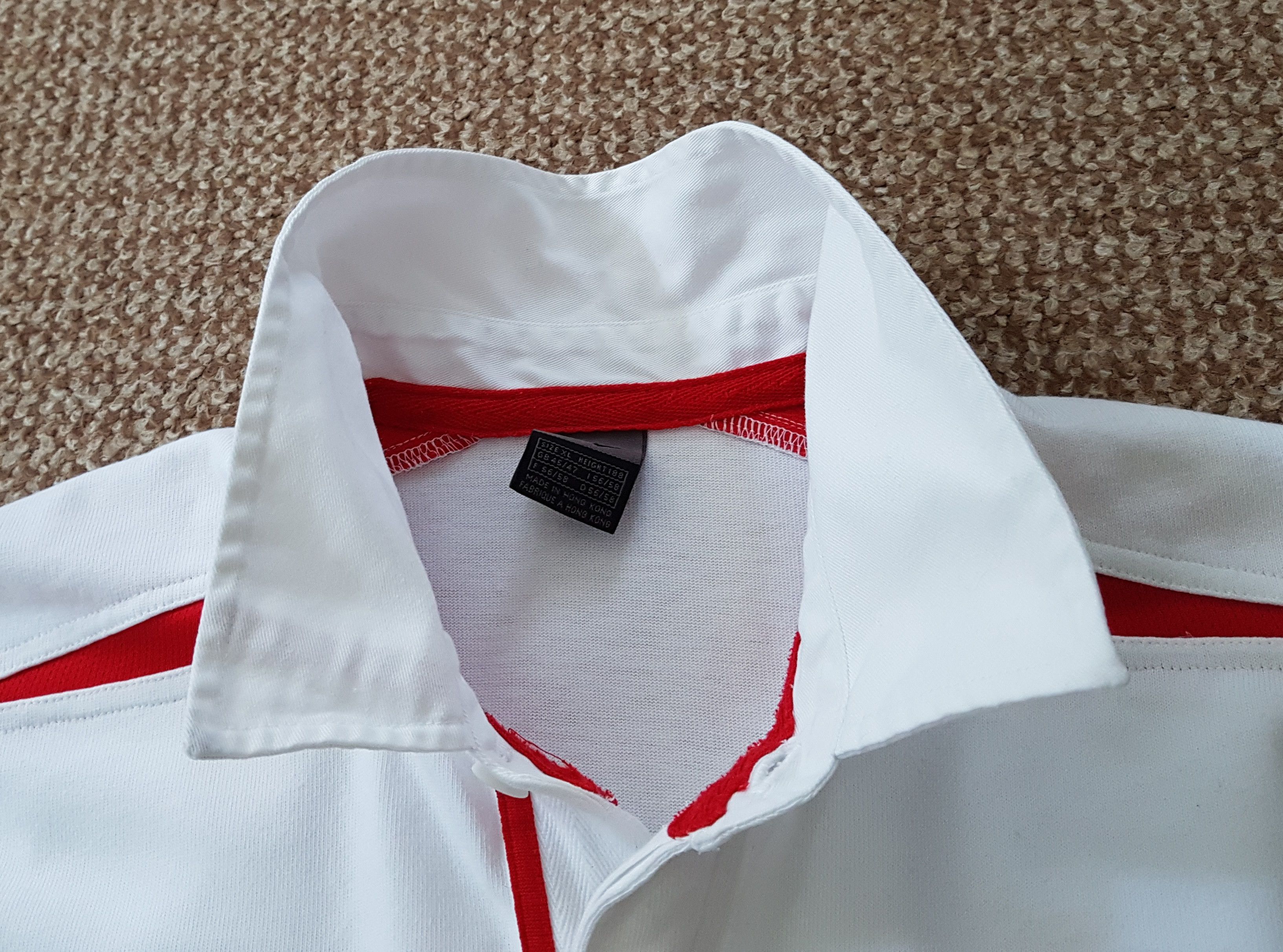 Nike Nike England Rugby Shirt World Cup 2003 Jersey Long Sleeve Size US XL / EU 56 / 4 - 10 Thumbnail