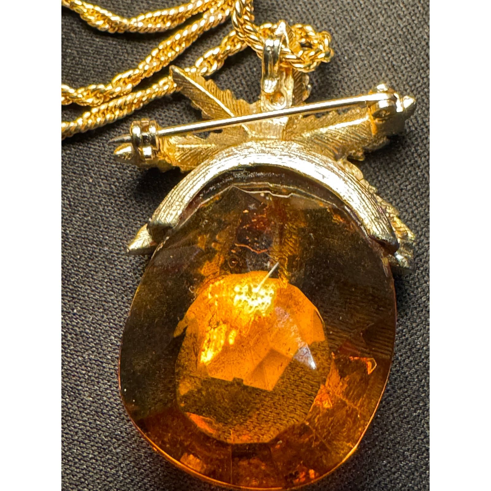 Other Sarah Coventry Autumn Haze Pineapple Necklace Gold Tone 20in Size ONE SIZE - 5 Thumbnail