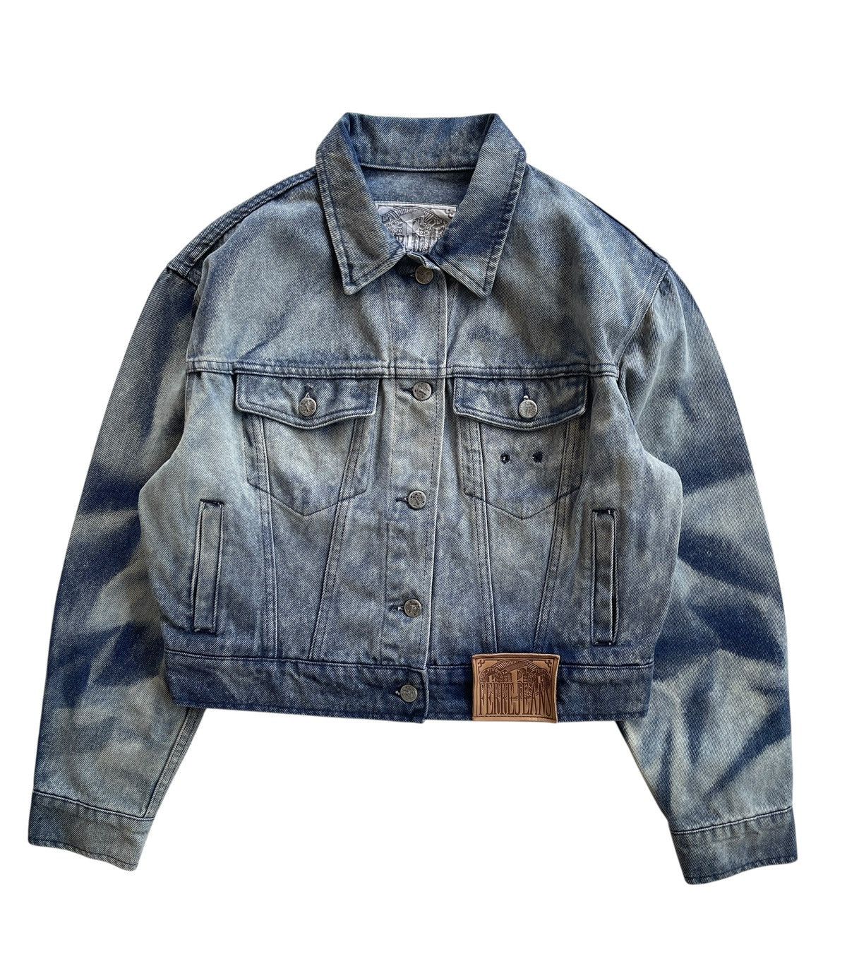 Ferre Ferre Jeans Acid Wash Denim Jacket Size XS / US 0-2 / IT 36-38 - 2 Thumbnail