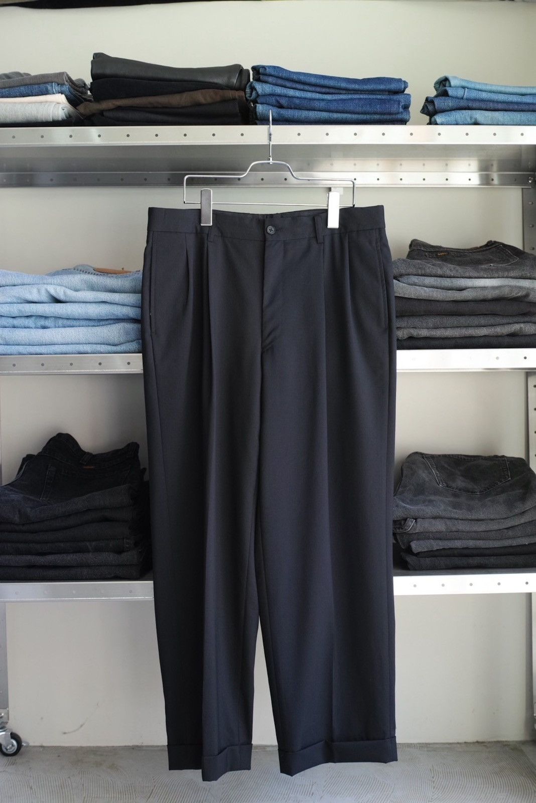 Yohji Yamamoto A.A.R Yohji Yamamoto 2tuck Wool Slacks Size US 32 / EU 48 - 2 Thumbnail
