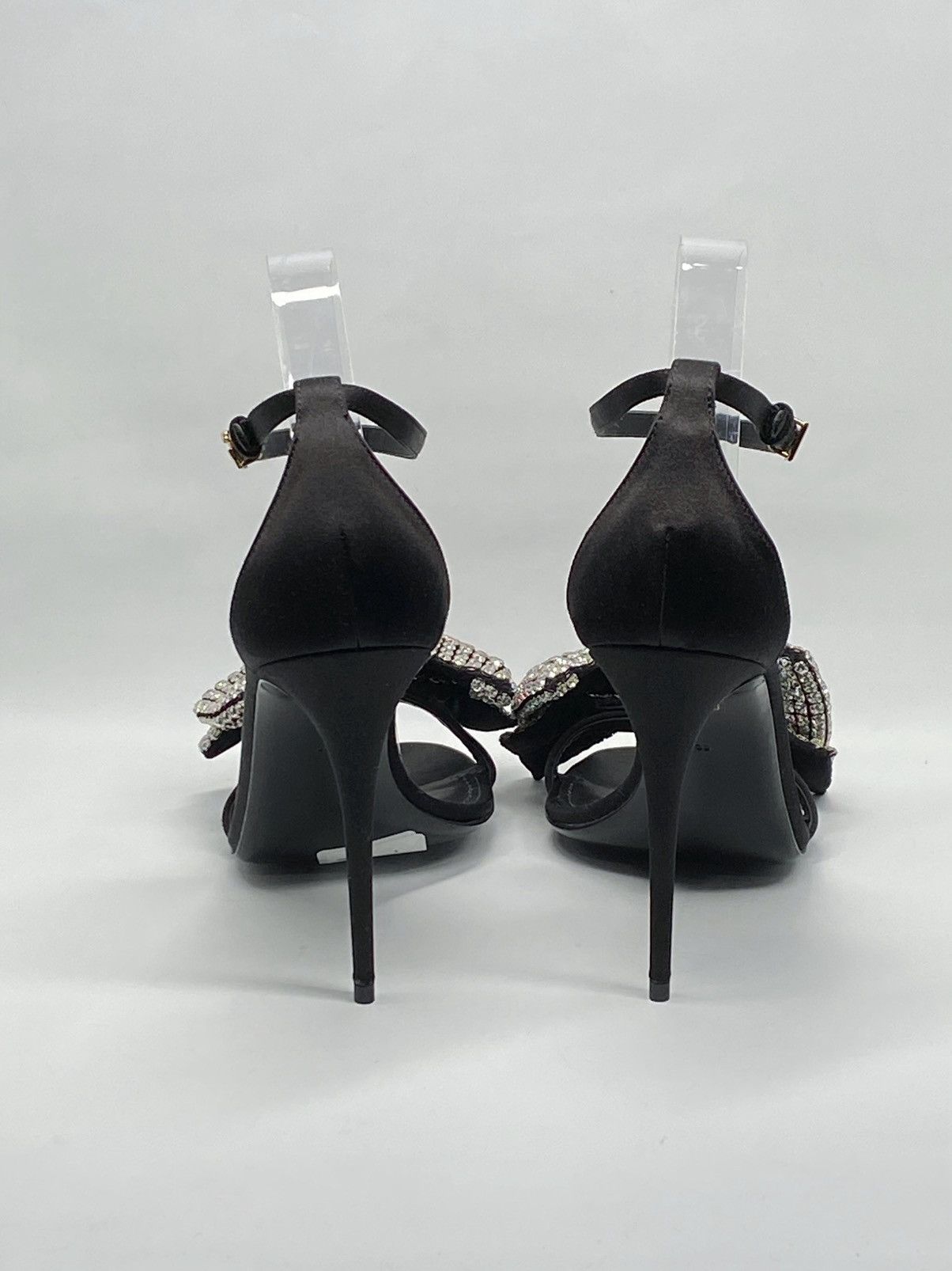 Dolce & Gabbana Dolce&Gabbana 100MM Crystal-Embellished Bow Sandals size 39 Size US 9 / IT 39 - 10 Thumbnail