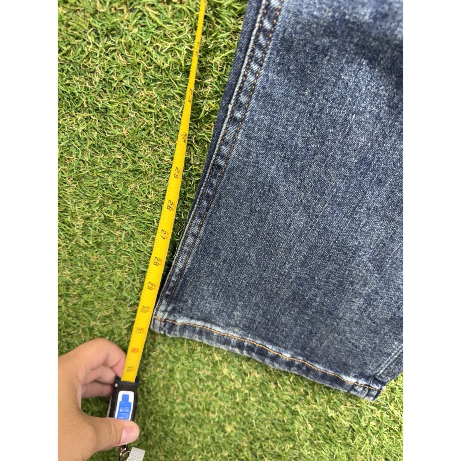 Skin VINTAGE Baer Skin Jeans Men's 44 Waist Casual Slim Straight Denim Stretch Logo 90s Blue Size US 44 / EU 60 - 7 Thumbnail