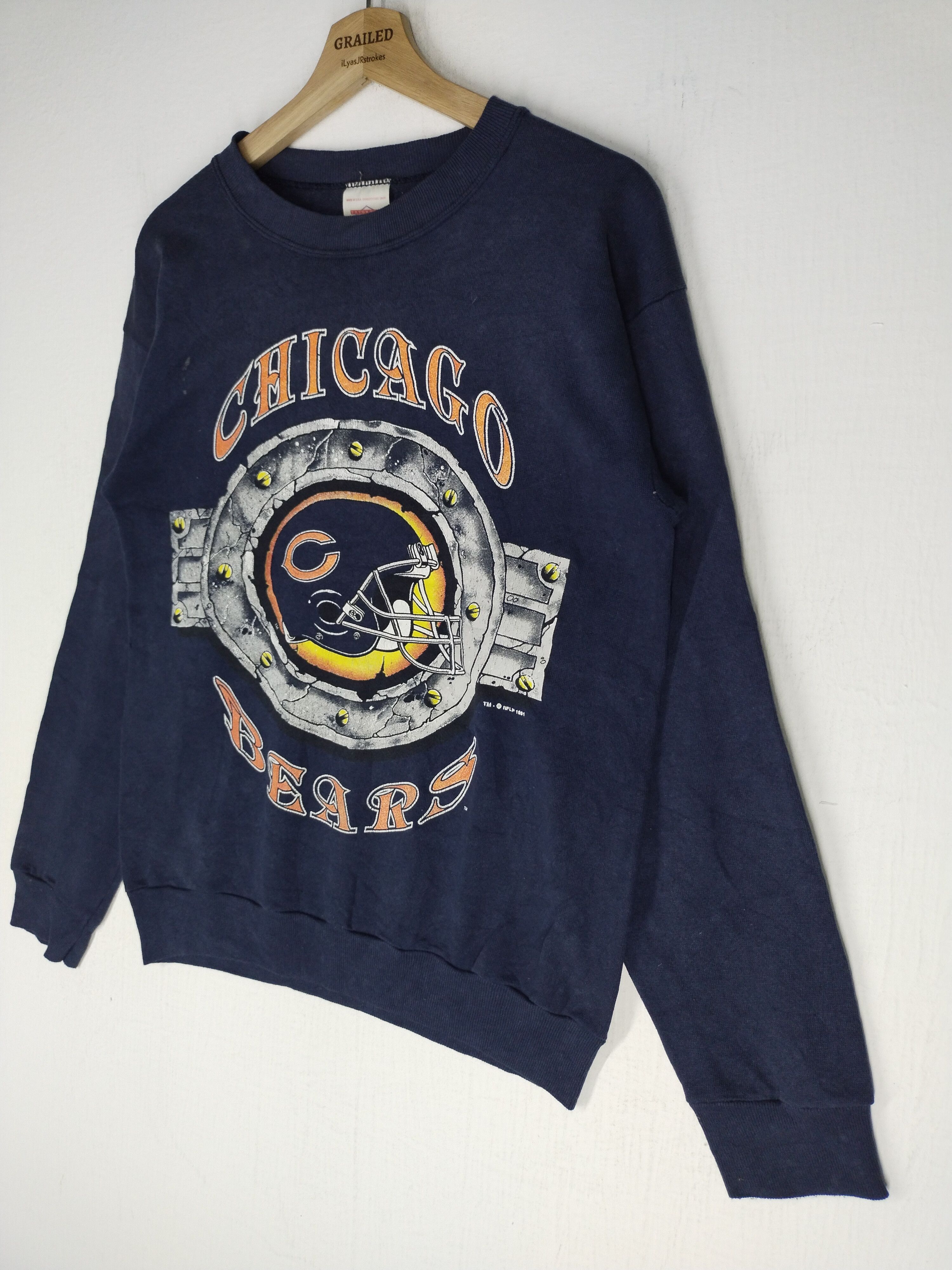 NFL × NHL × Vintage Vtg Chicago Bears NFLP 1991 Sweatshirt Size US M / EU 48-50 / 2 - 6 Thumbnail