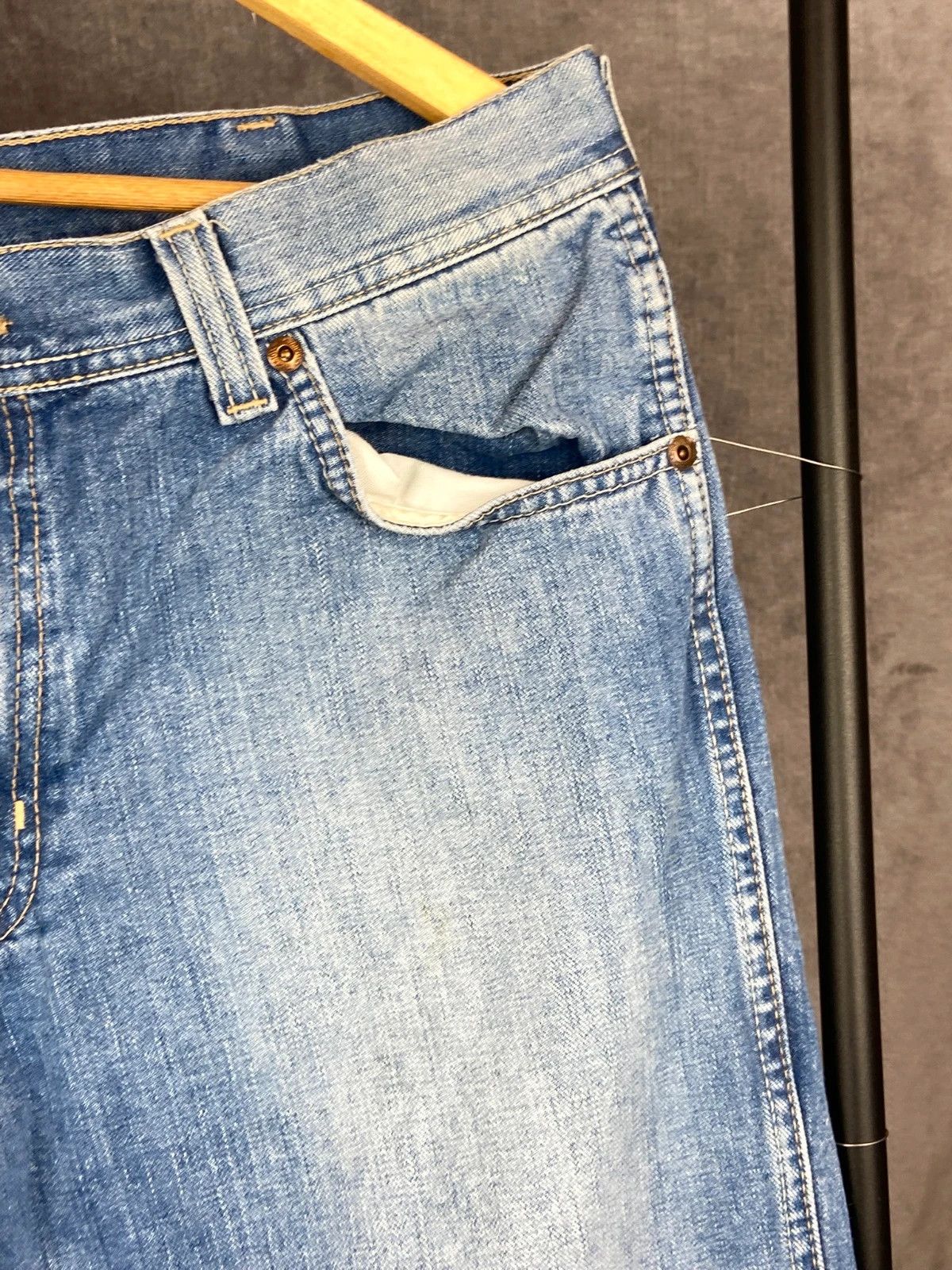 Wrangler Wrangler Blue Denim Jeans M Vintage Straight Size US 34 / EU 50 - 3 Thumbnail