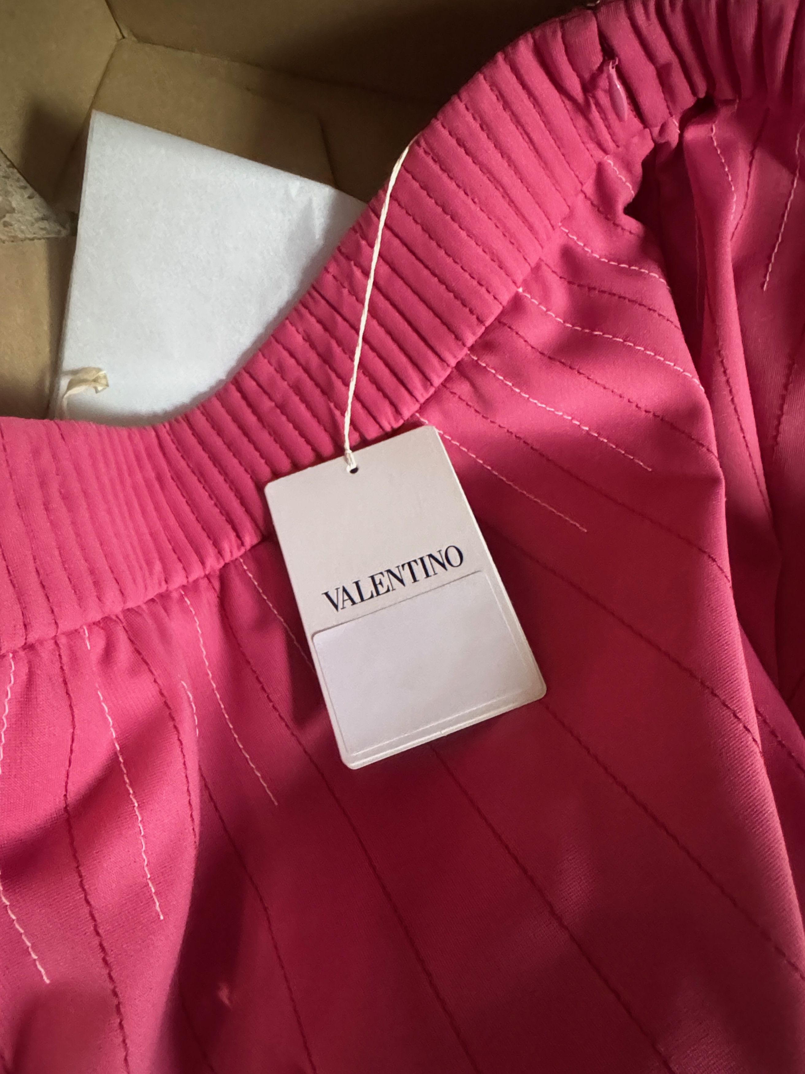 Valentino Topstitched jersey mini skirt pink Size 30" / US 8 / IT 44 - 6 Thumbnail