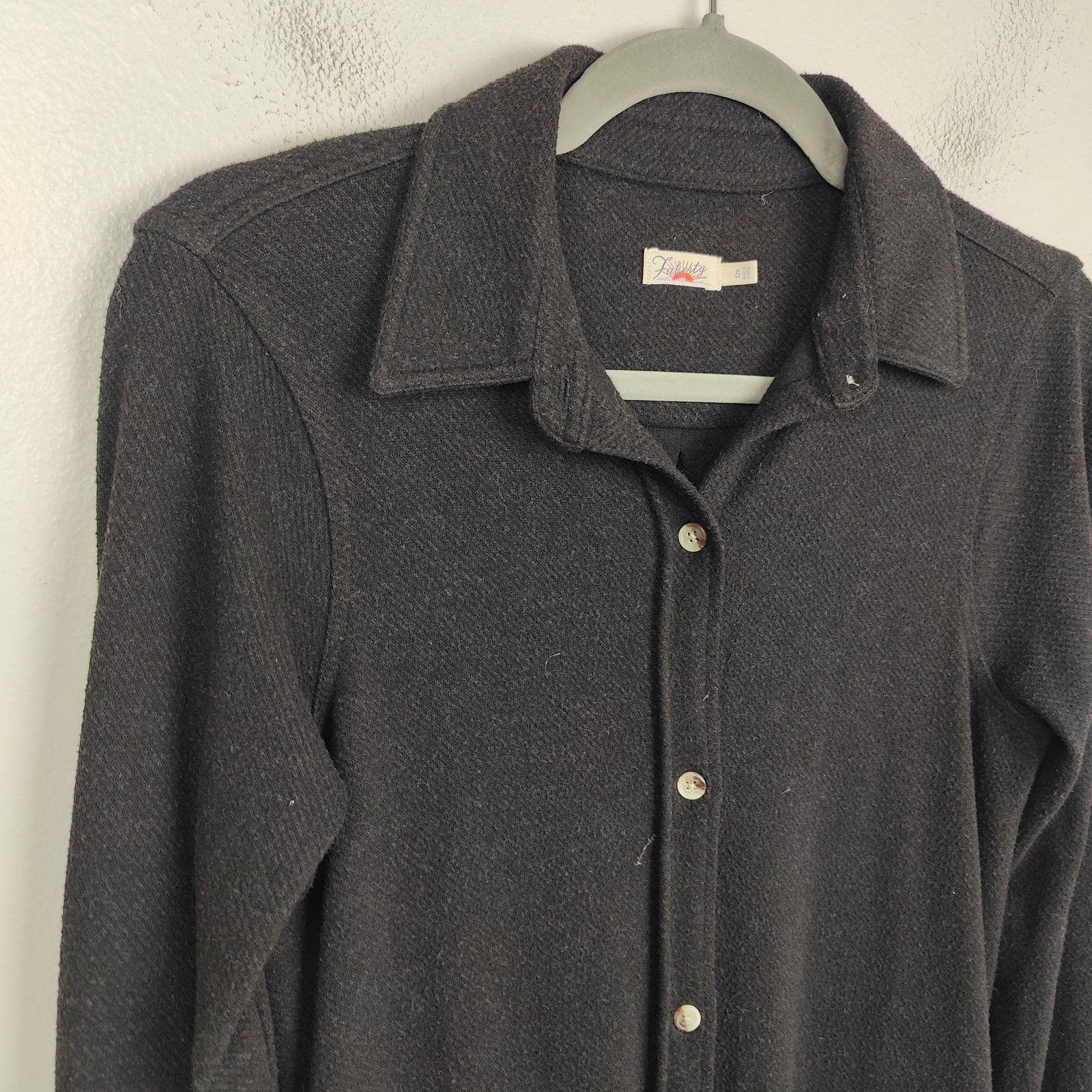 Faherty Faherty Legend Sweater Dress Womens Small Heathered Black Size S / US 4 / IT 40 - 2 Thumbnail