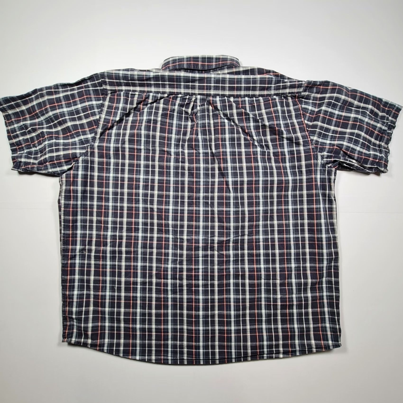Wrangler VINTAGE Wrangler Mens Shirt Blue XL Check Short Sleeve Cotton Utility Button Up Size US XL / EU 56 / 4 - 7 Thumbnail