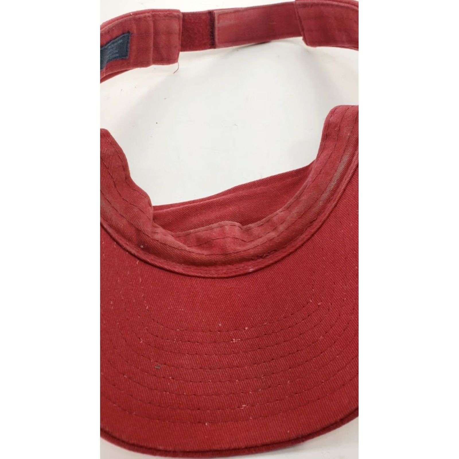 Vintage Southern Marsh Visor Hat Red Cotton Adjustable MENS / WOMENS UNISEX EUC Size ONE SIZE - 7 Thumbnail