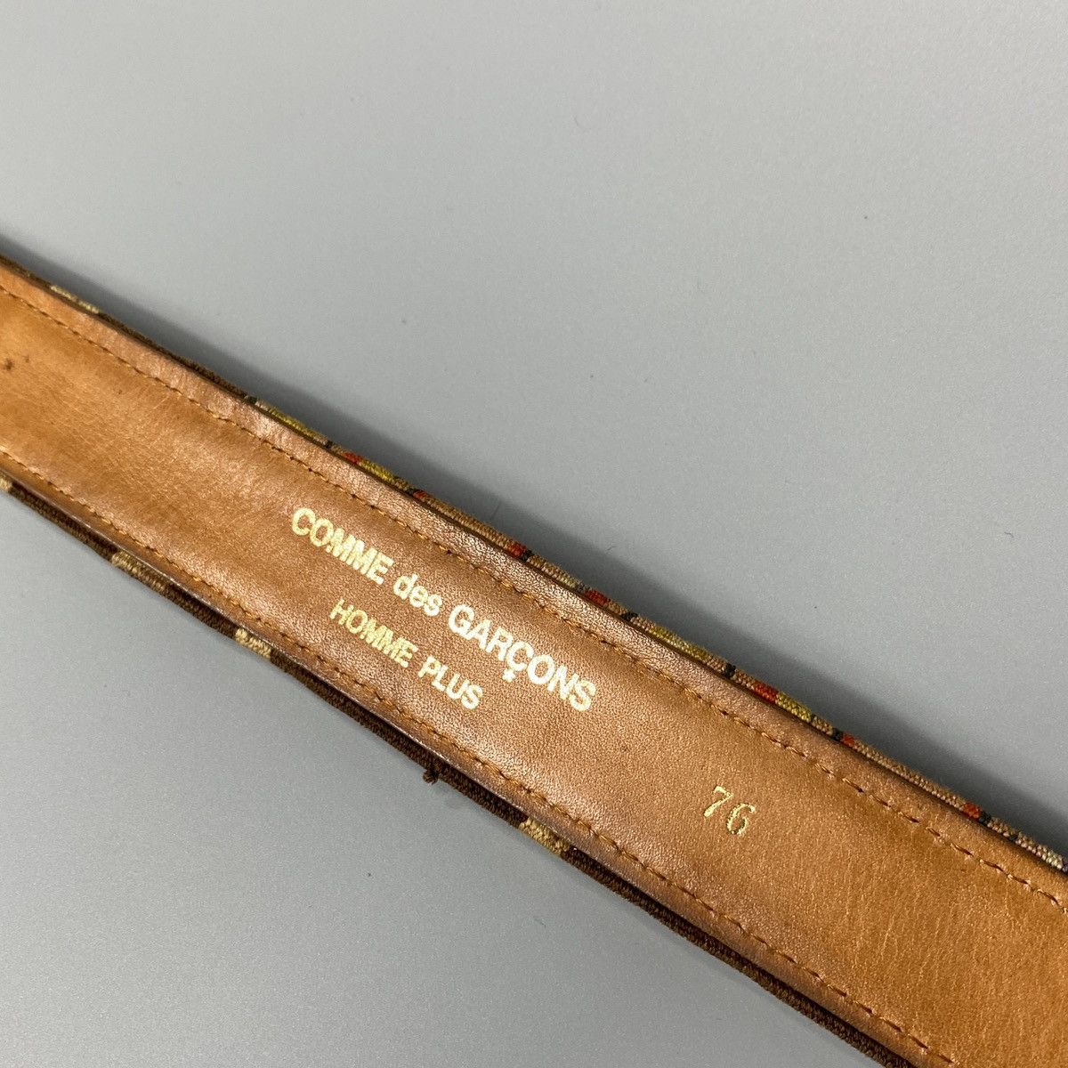 Comme des Garcons Homme Plus Brown Leather Belt Size ONE SIZE - 7 Thumbnail