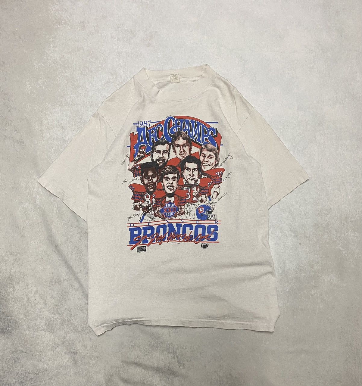 NFL × Vintage Crazy Vintage Streetwear NFL 80’s Broncos Caricature Tee M Size US M / EU 48-50 / 2 - 1 Thumbnail