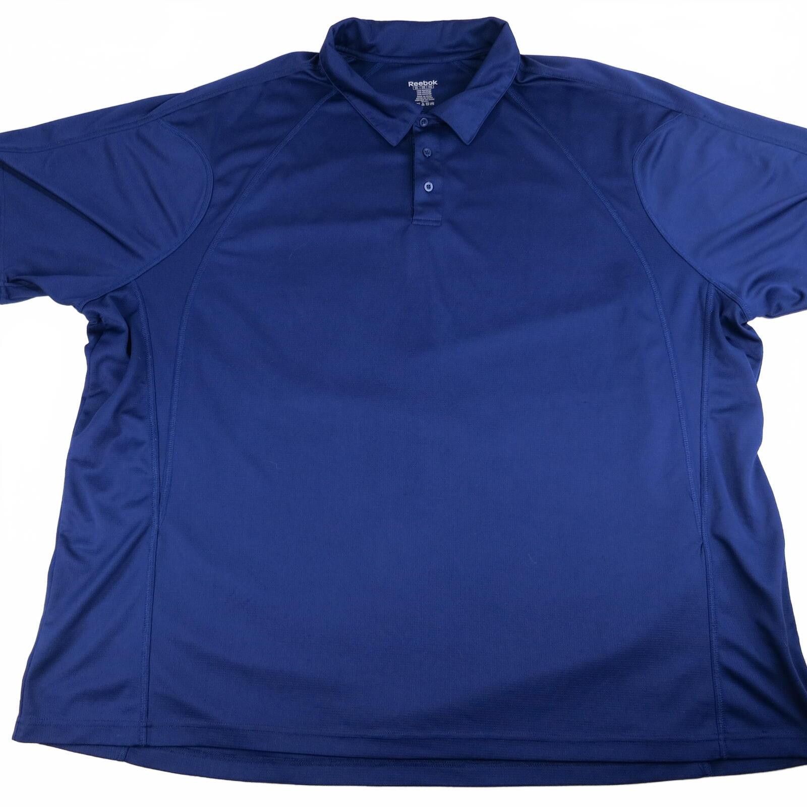 Reebok Reebok Men's Navy Blue Polyester Polo Shirt Size 5XL Size US XXL / EU 58 / 5 - 1 Thumbnail