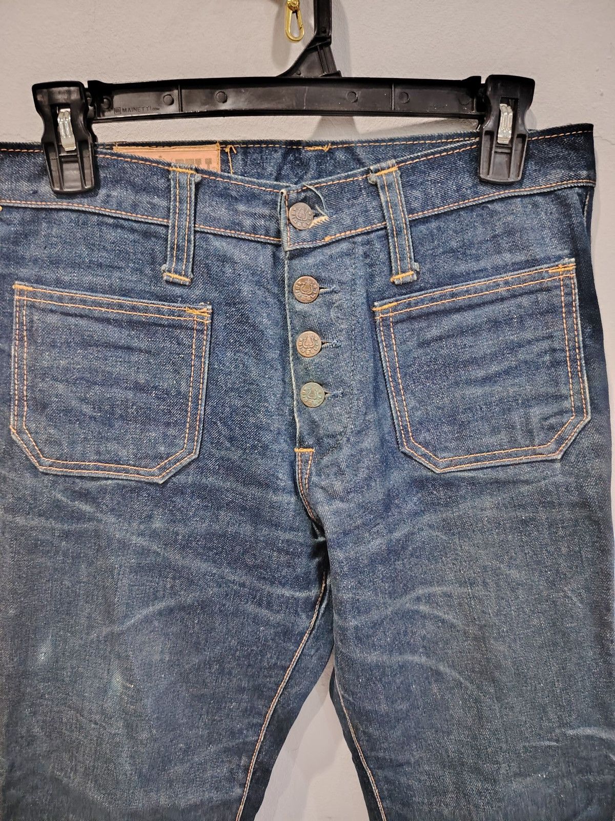 Japanese Brand Distressed dark blue japan jeans Size 30" / US 8 / IT 44 - 2 Thumbnail