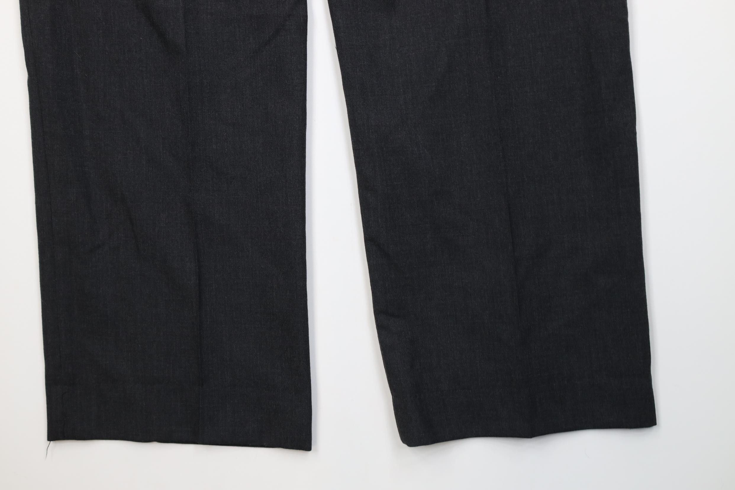 Vintage Vintage 90s Streetwear Wool Knit Wide Leg Chino Pants Gray Size US 38 / EU 54 - 13 Thumbnail