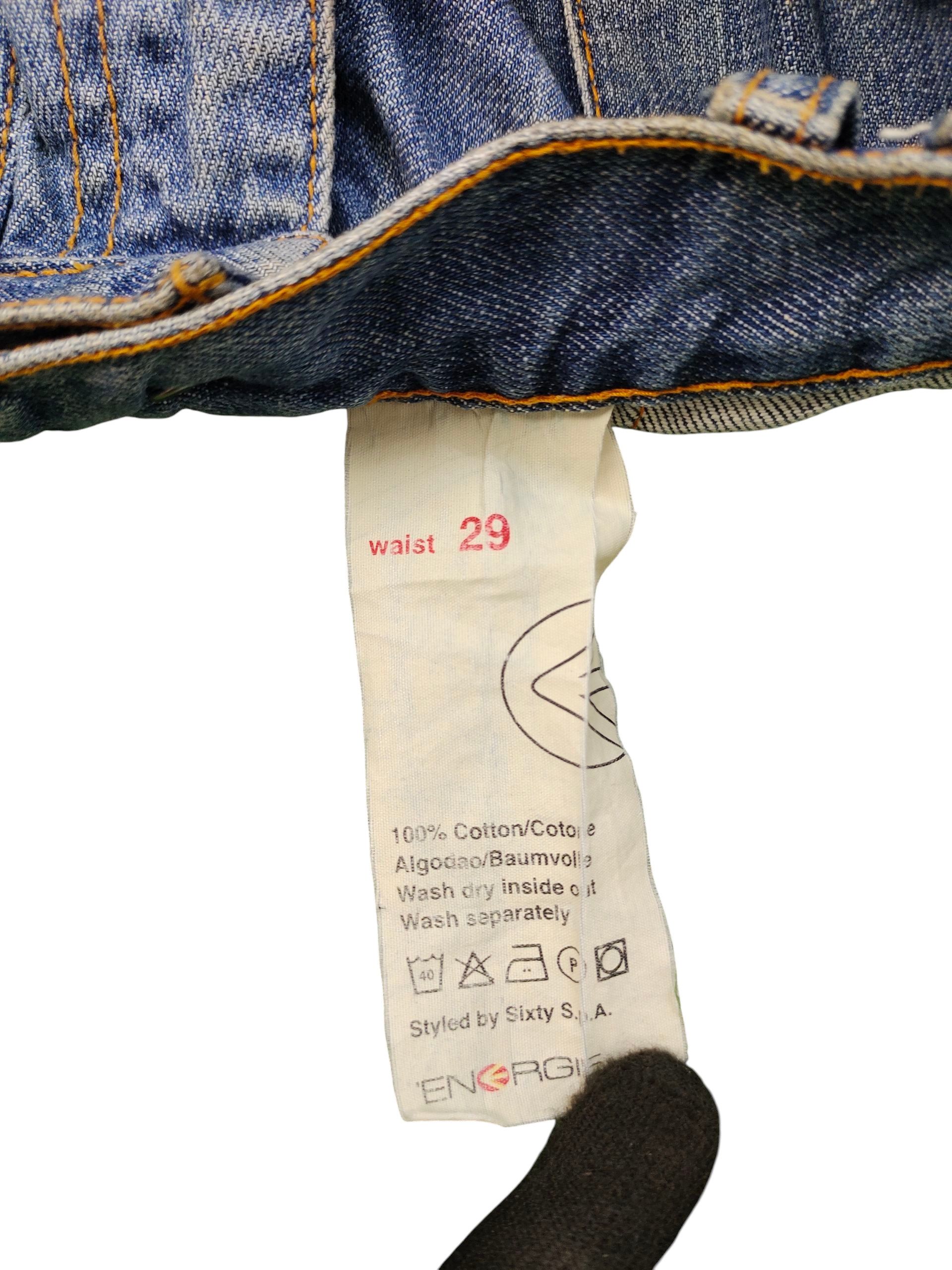 Energie Vintage Y2k Energie Worn-out & Distress Fatigue Denim Jeans Size US 30 / EU 46 - 13 Thumbnail