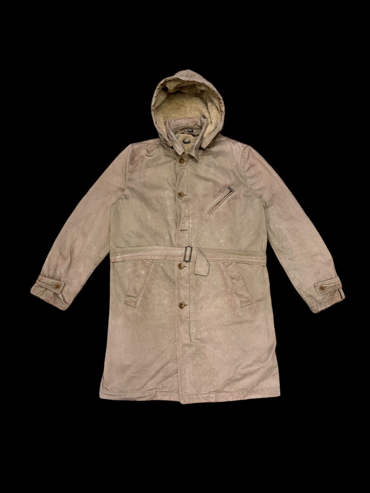 Miu Miu VINTAGE MIU-MIU INSULATED COTTON PARKA JACKET DISTRESSED Size US M / EU 48-50 / 2 - 1 Thumbnail