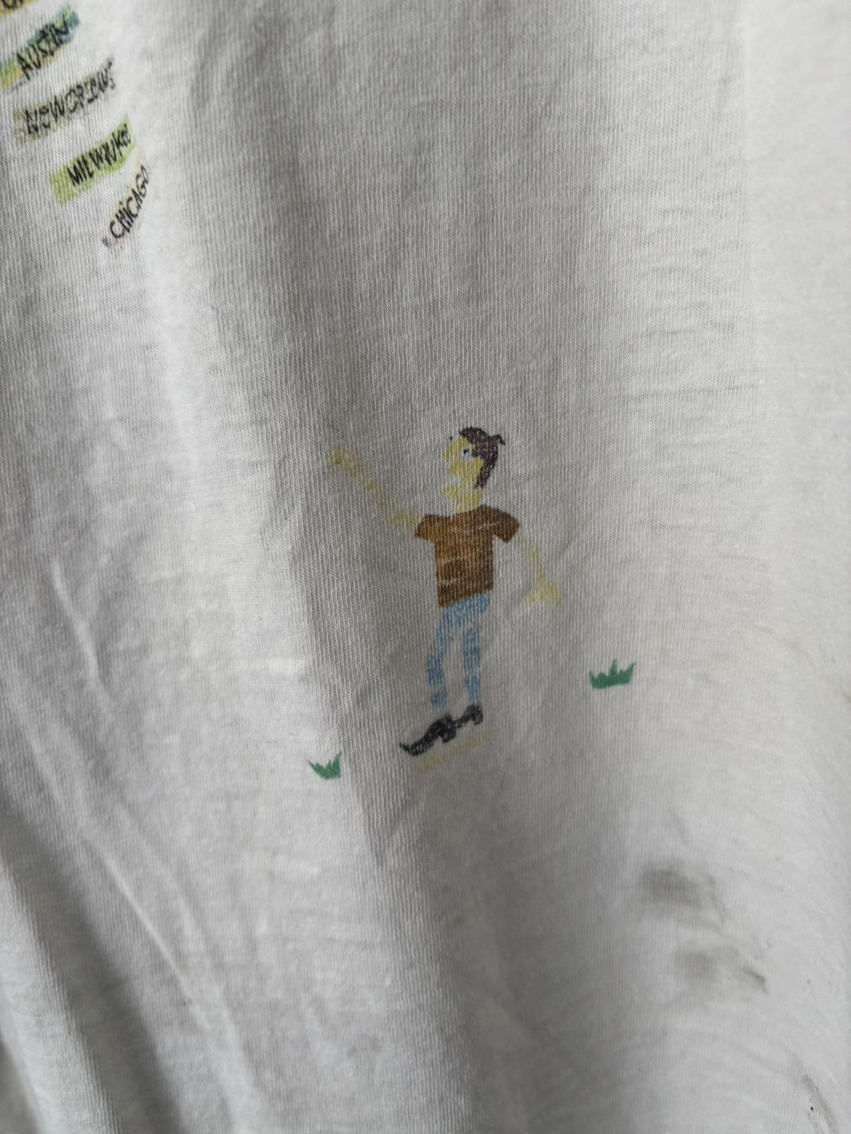 Vintage Rare Vintage 1995 Pearl Jam Mr.Point Vitalogy Tour Tee Size US L / EU 52-54 / 3 - 19 Thumbnail