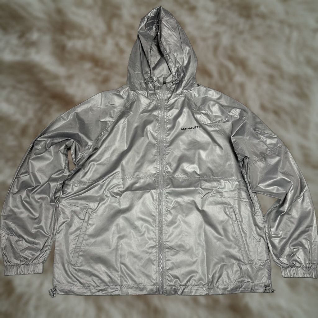 Vintage VINTAGE ALPHALETE Infinity Explorer Jacket Gray Rain Windbreaker Hooded M Mens NWT Size US M / EU 48-50 / 2 - 1 Thumbnail