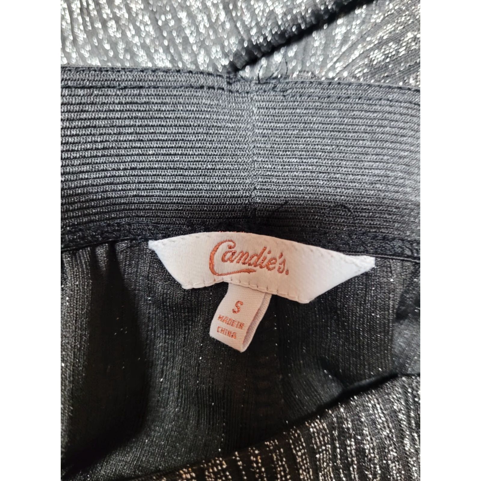 Vintage Candies Outfit/Set Women Silver 2 Piece Wide-Leg Pants & Shirt S 90s Party Wedding Shiny Mens Girls Womens Size S / US 4 / IT 40 - 4 Thumbnail