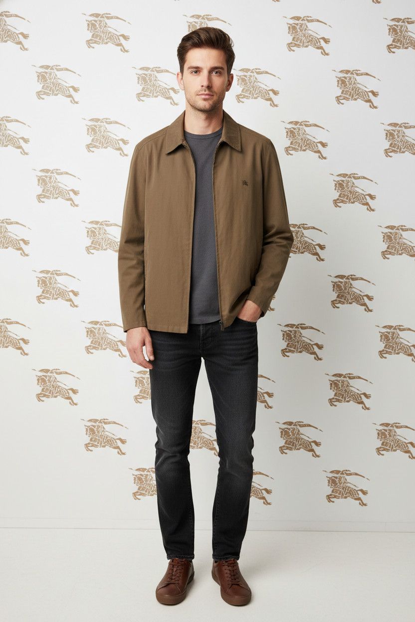 Burberry 🔥 Burberry nova check lightweight jacket kaki brown Size US L / EU 52-54 / 3 - 2 Thumbnail