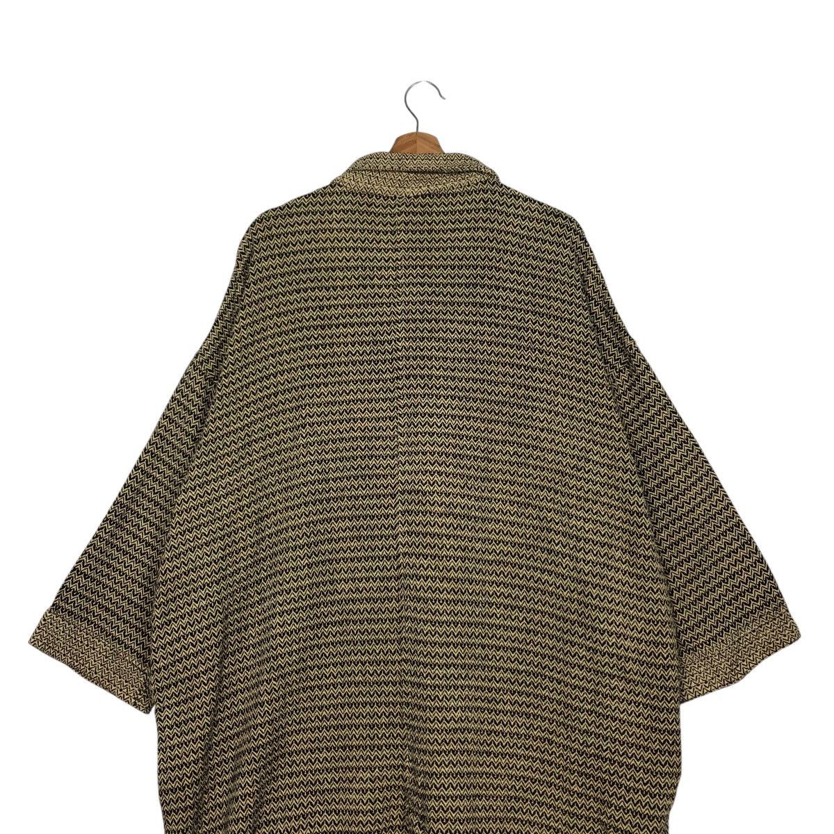 Japanese Brand × Vintage 📌Vintage Long Jacket Herringbone Unbranded Issey Miyake Size US M / EU 48-50 / 2 - 11 Thumbnail