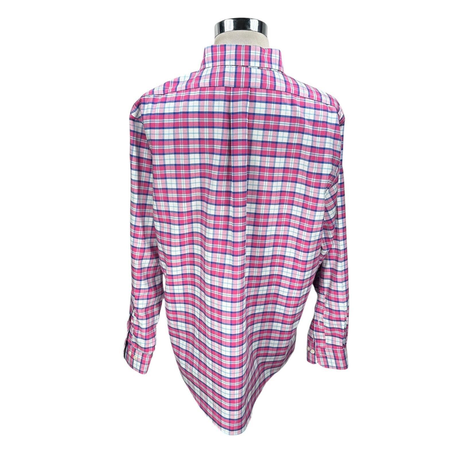 Brooks Brothers Brooks Brother Oxford Shirt Men’s 2XL Pink White Button-Down Size US XXL / EU 58 / 5 - 5 Thumbnail
