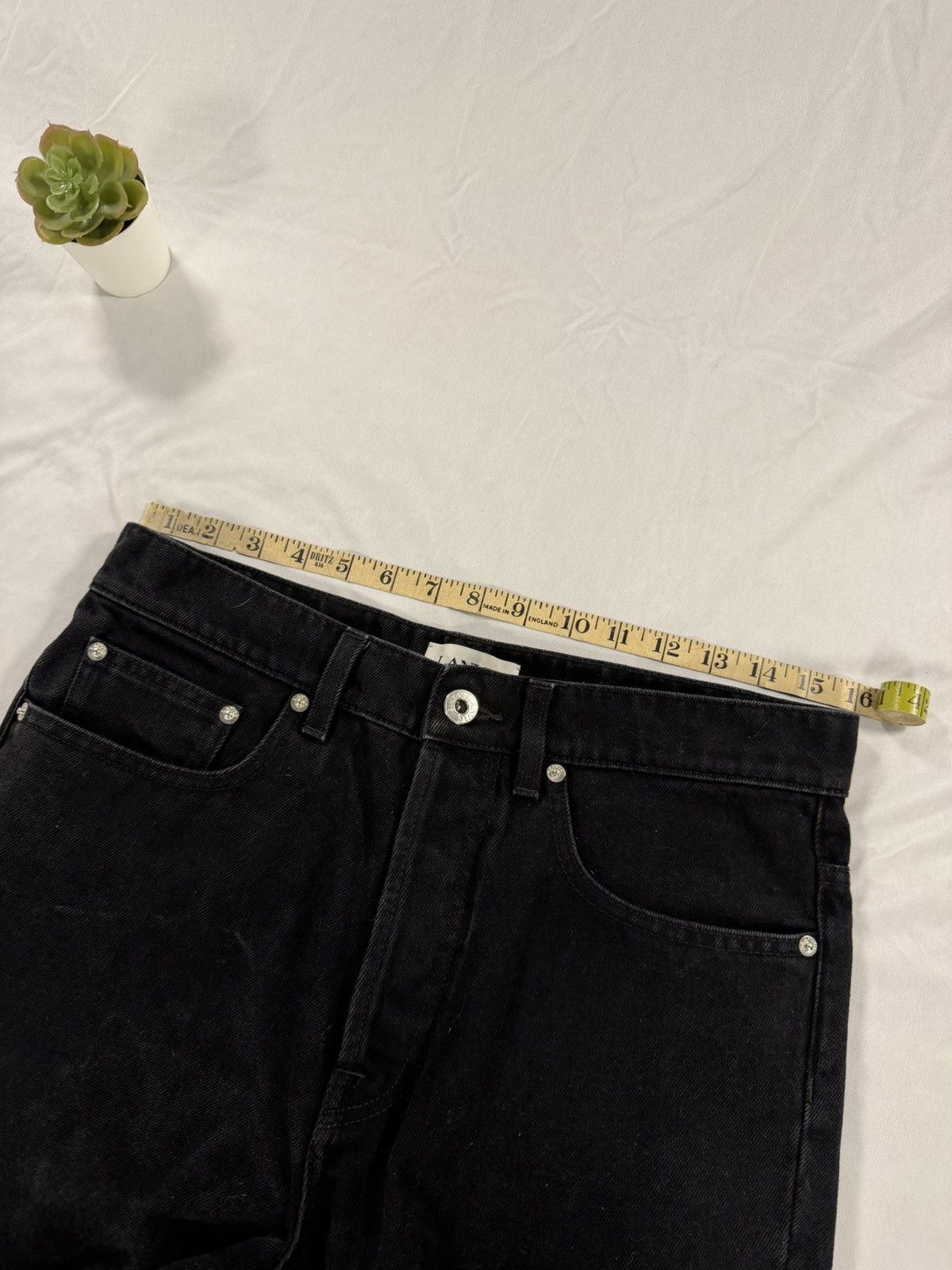 Lanvin Lanvin 2023 Curb Denim Jeans All Black Size 32 Trousers Size US 32 / EU 48 - 8 Thumbnail