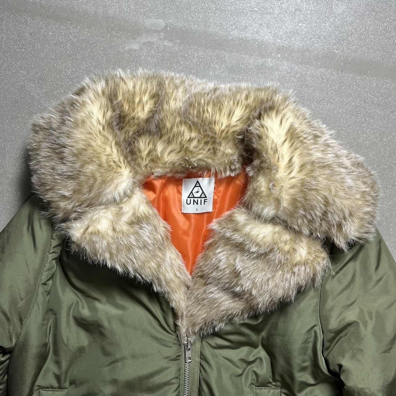 UNIF UNIF Faux Fur Bomber Jacket Size L / US 10 / IT 46 - 3 Thumbnail