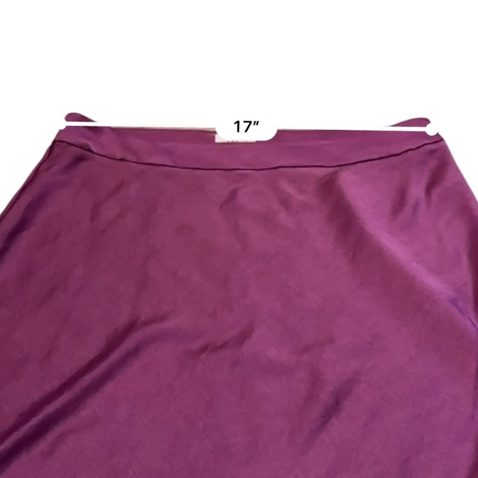 Sezane Sezane Sandy Purple Silky Side Zip Midi Skirt Sz 44 FR Size 32" / US 10 / IT 46 - 11 Thumbnail
