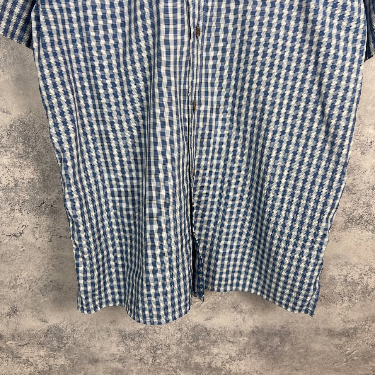 Fjallraven Fjallraven Shirt Plaid Men's Size L Blue Short Sleeve` Size US L / EU 52-54 / 3 - 2 Thumbnail