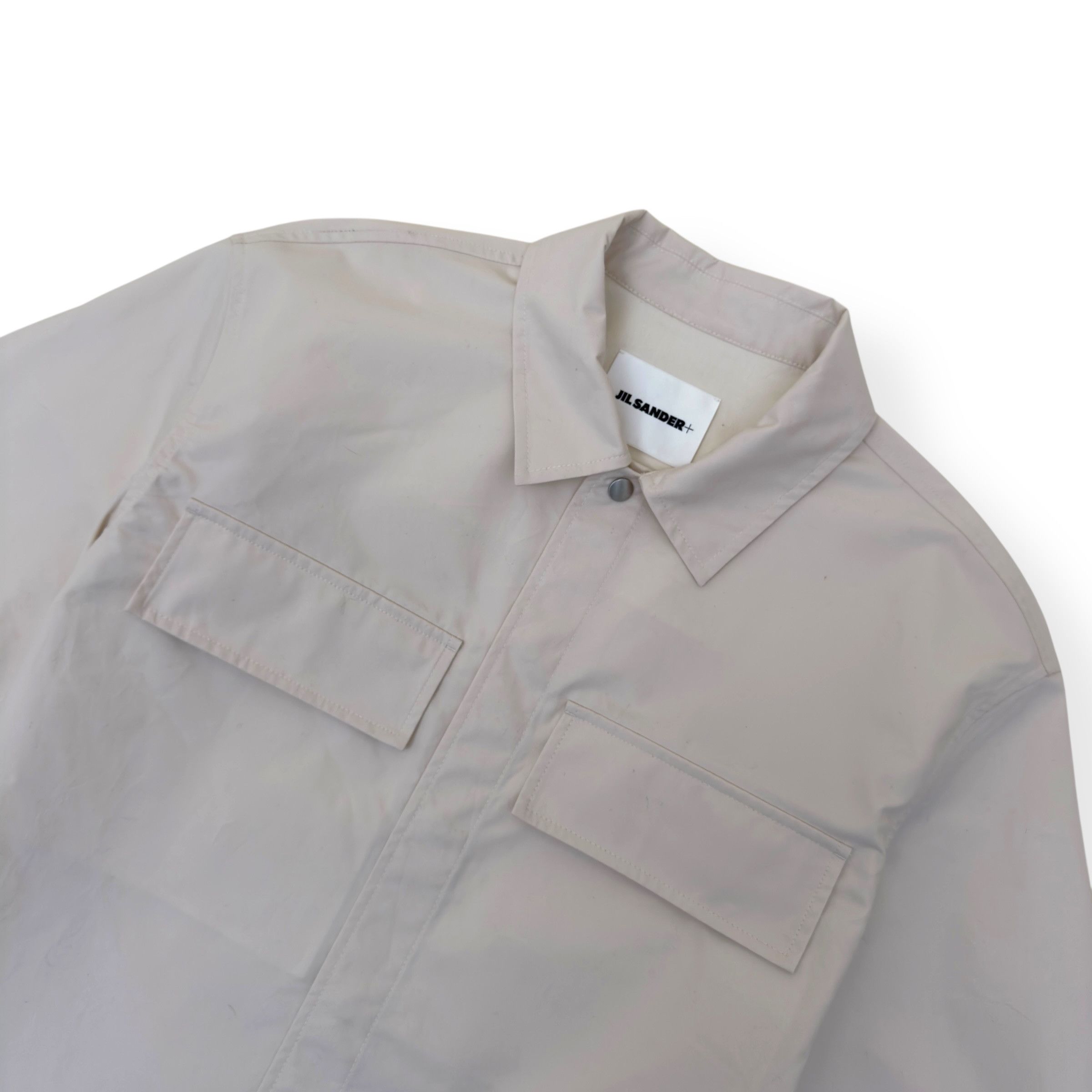 Jil Sander JIL SANDER SS25 FLAP POCKET SHIRT CREAM 50 / L Size US L / EU 52-54 / 3 - 2 Thumbnail