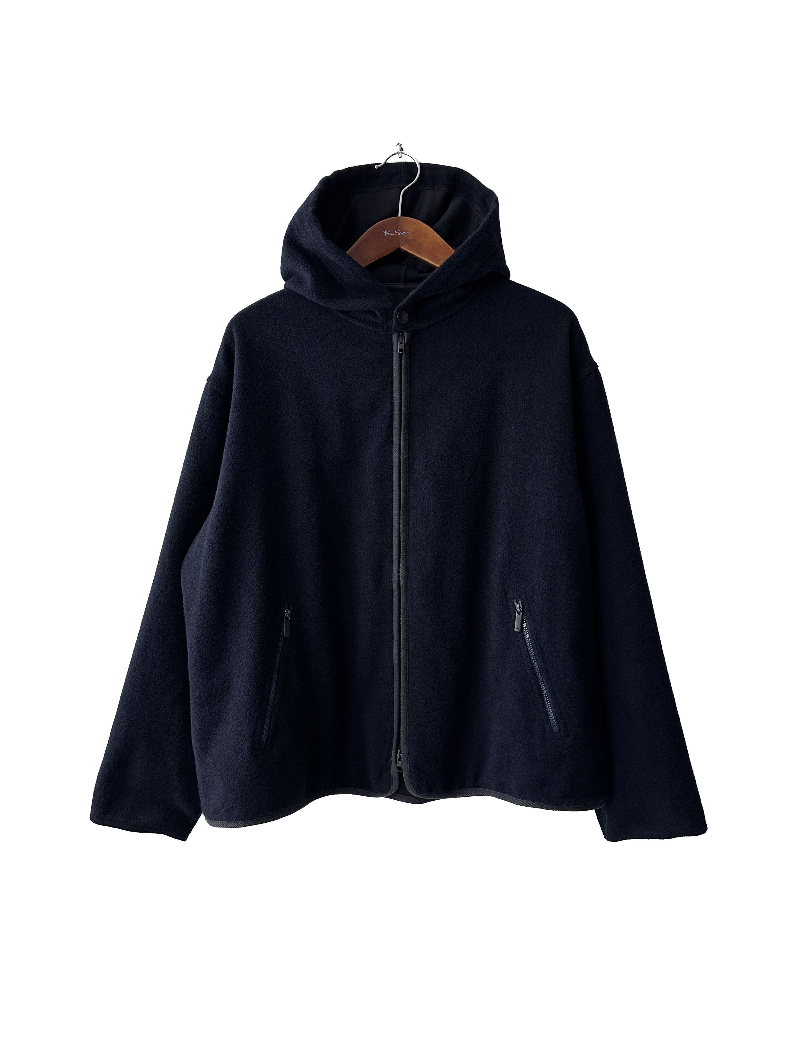 Emporio Armani Emporio Armani Vintage navy wool hoodie Size US XL / EU 56 / 4 - 1 Thumbnail