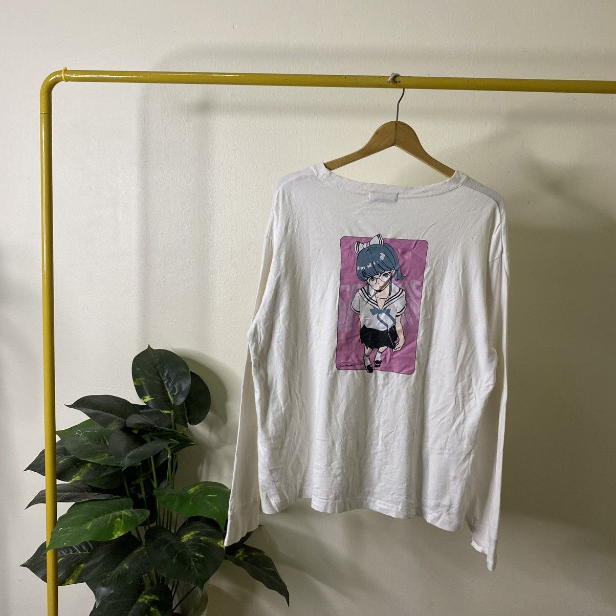 Anime Y2K Sexy Anime Waifu Hentai Schoolgirl Manga Series LS Tee Size US XL / EU 56 / 4 - 1 Thumbnail