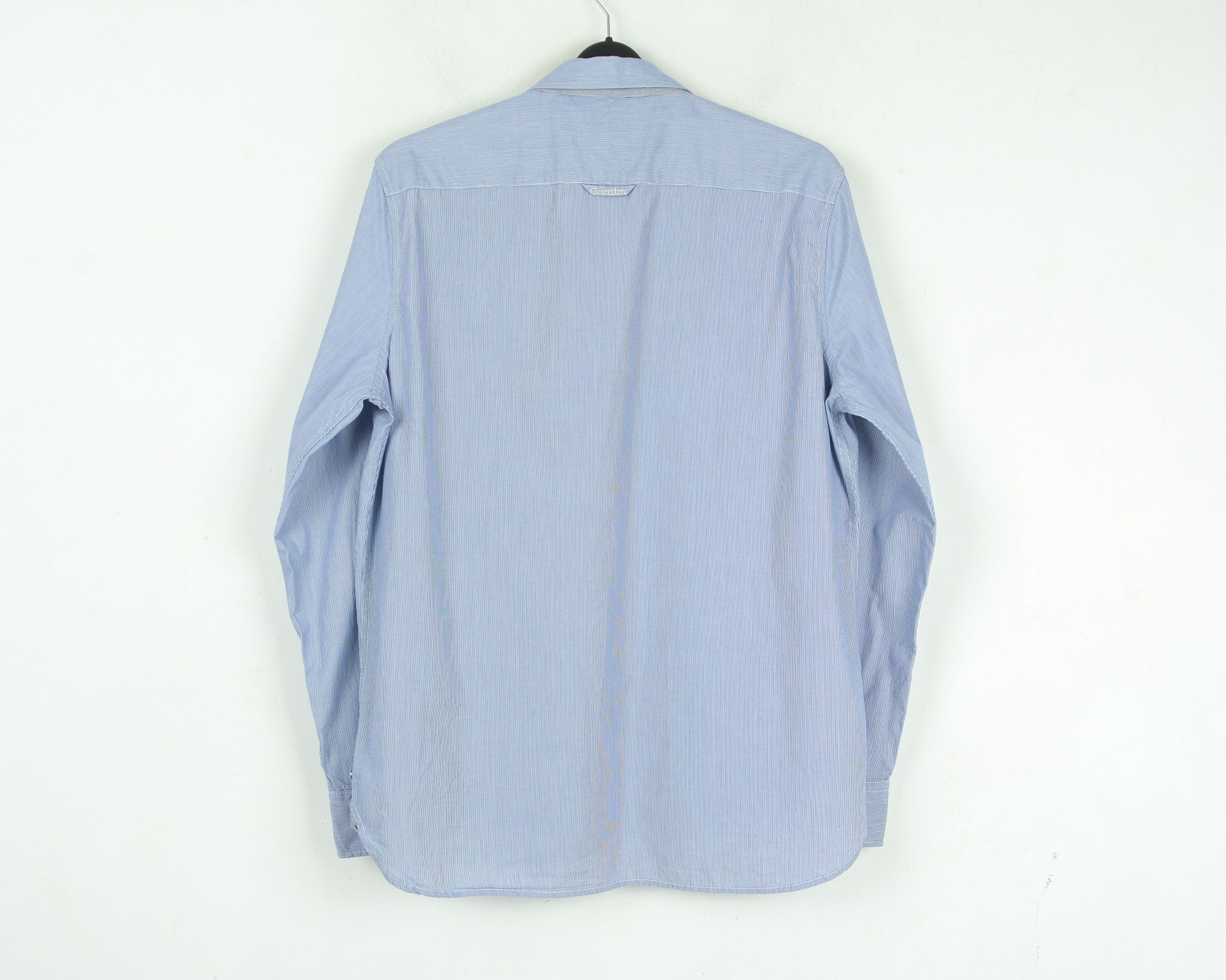 Designer Button Up L Shirt Striped Regatta Long Sleeved Top Size US L / EU 52-54 / 3 - 5 Thumbnail