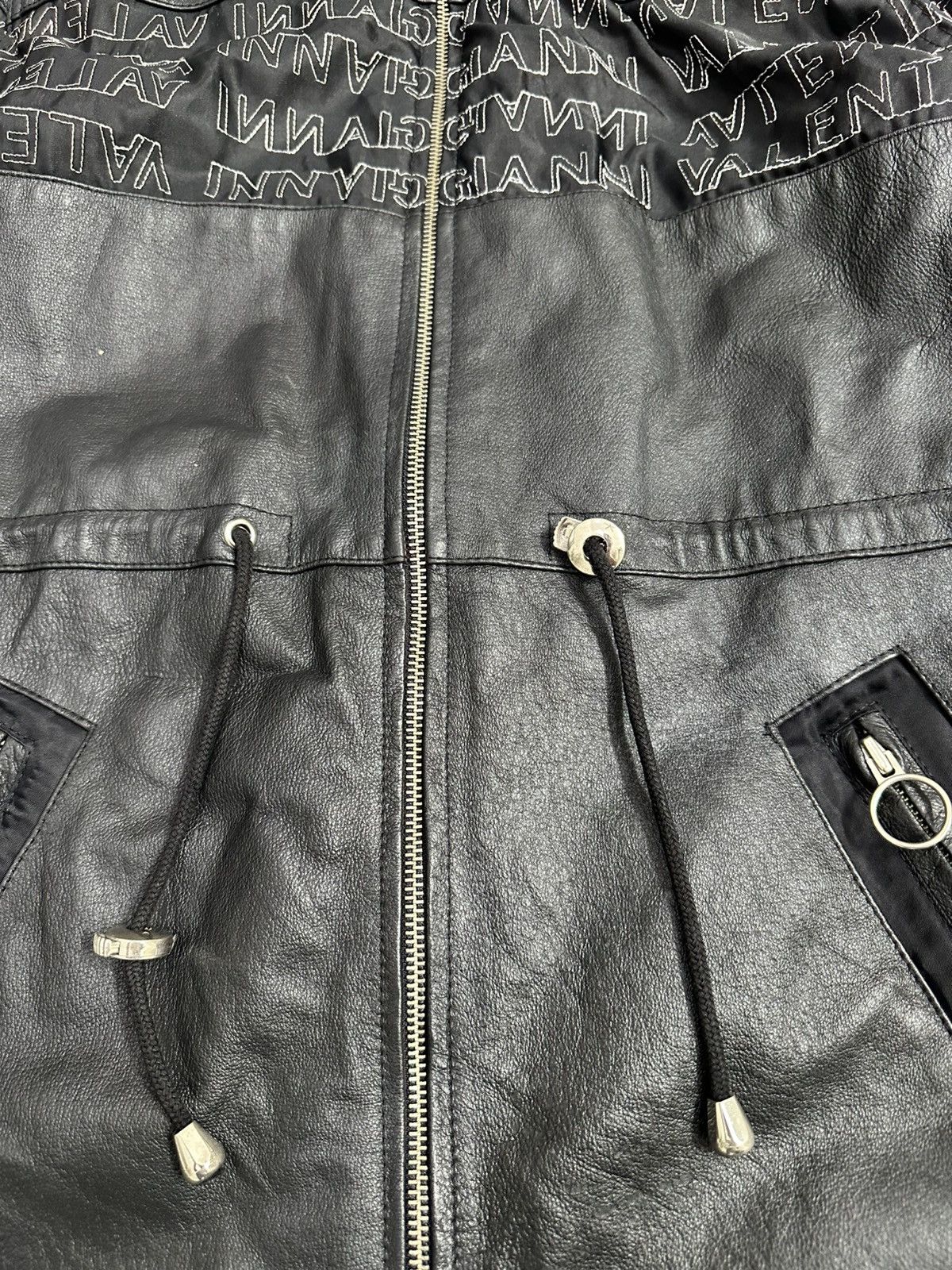 Gianni Valentino Gianni Valentino Spellout Leather Jacket Size US M / EU 48-50 / 2 - 9 Thumbnail