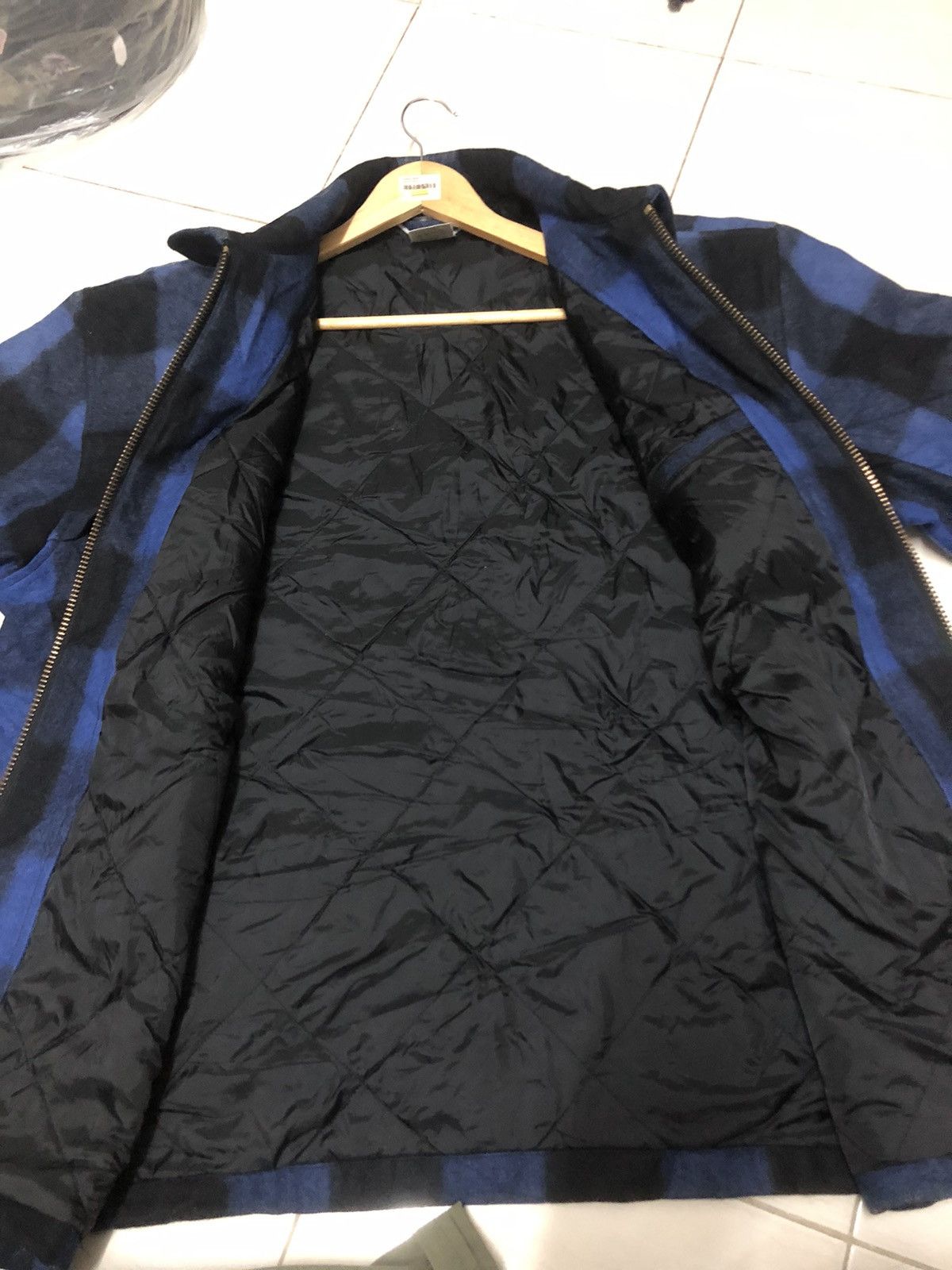Carhartt Carhatt wool jacket wool BLU check 05055 842 Size US XL / EU 56 / 4 - 17 Thumbnail