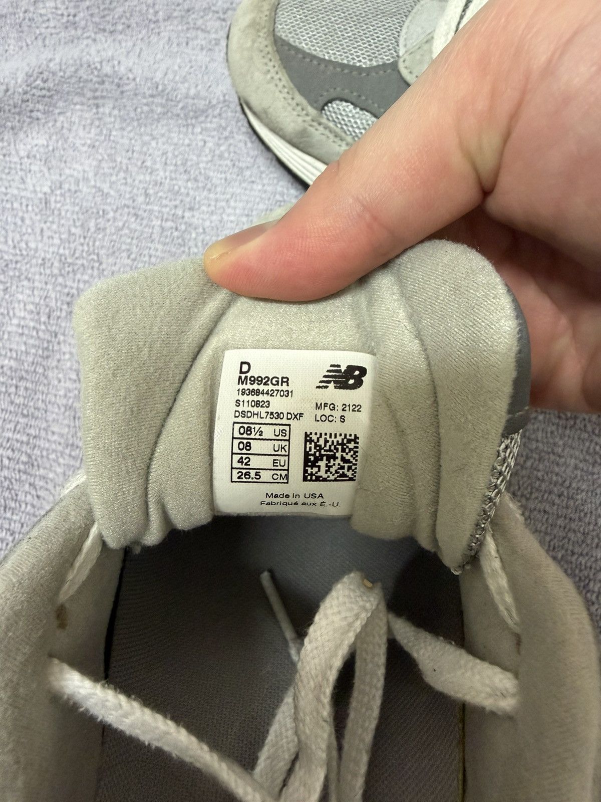 New Balance New Balance 992 Made in USA Size US 8.5 / EU 41-42 - 6 Thumbnail