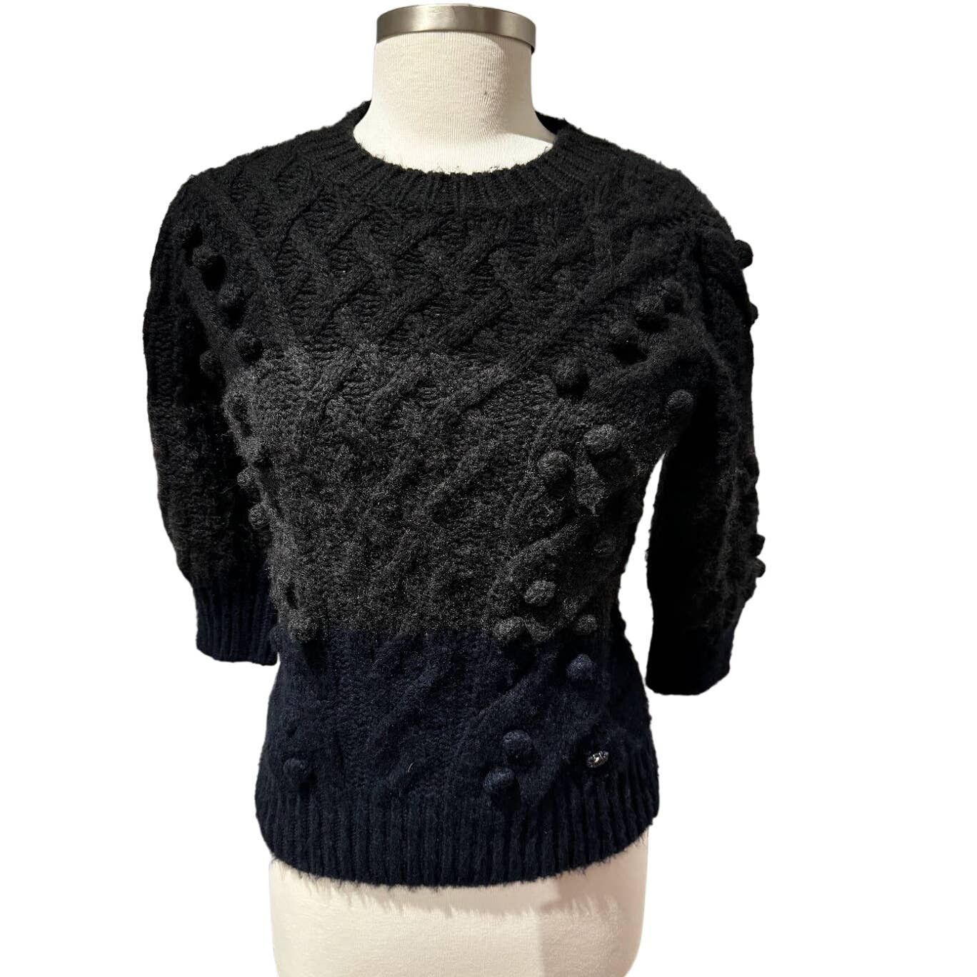 image of Chanel Women's Cashmere Sweater in Black (Size XS)