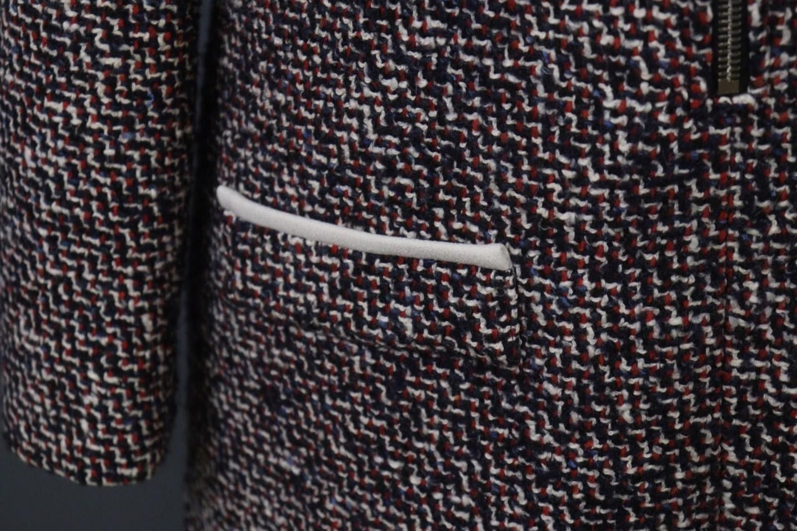 Other Maje Multicolor Cotton Knitted Half Zip Shirt Dress Size 3 Size M / US 6-8 / IT 42-44 - 6 Thumbnail
