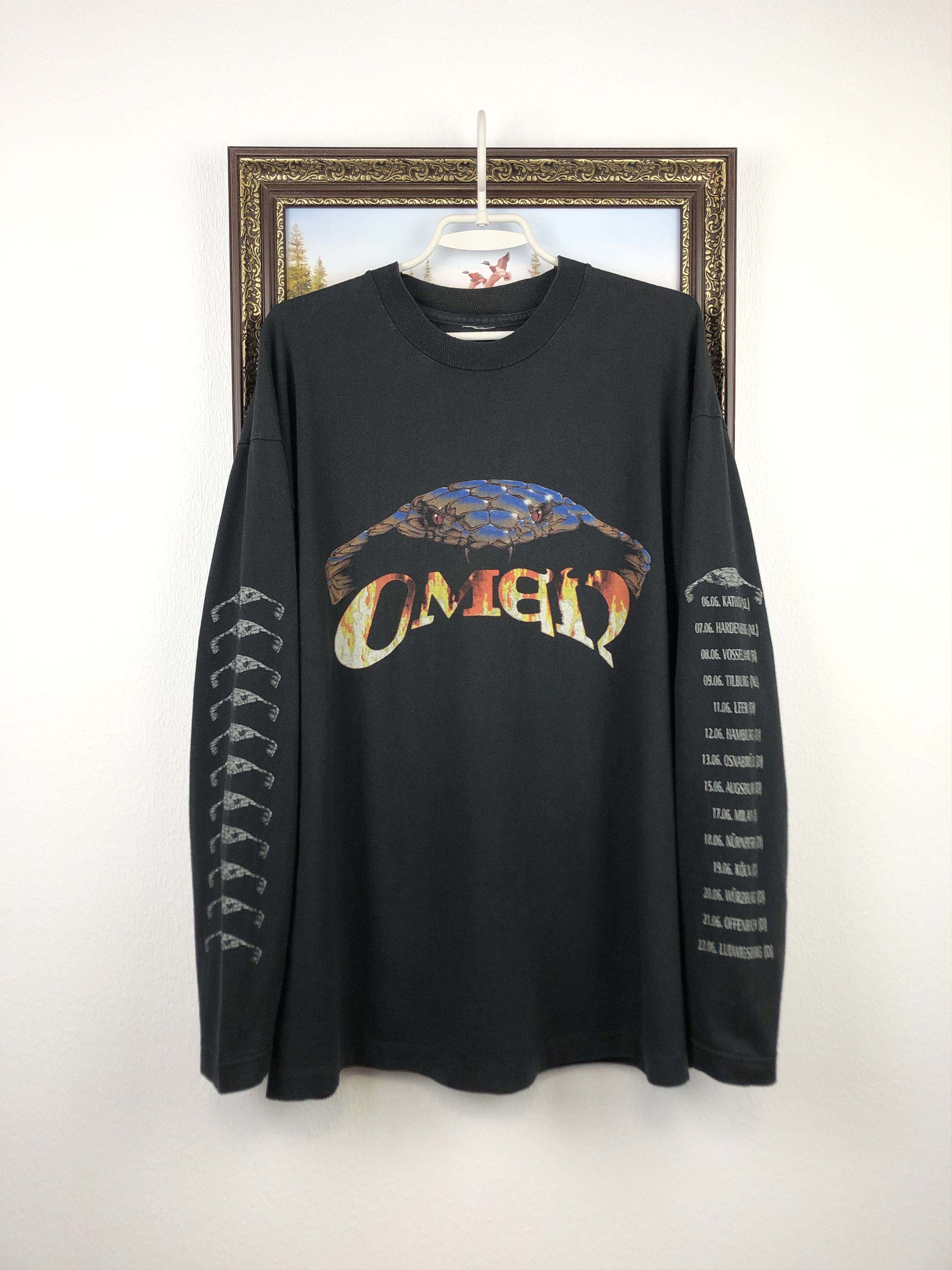 Band Tees Vintage 90's Omen Reopening the Gates Band Shirt Long Sleeve Size US XL / EU 56 / 4 - 1 Thumbnail