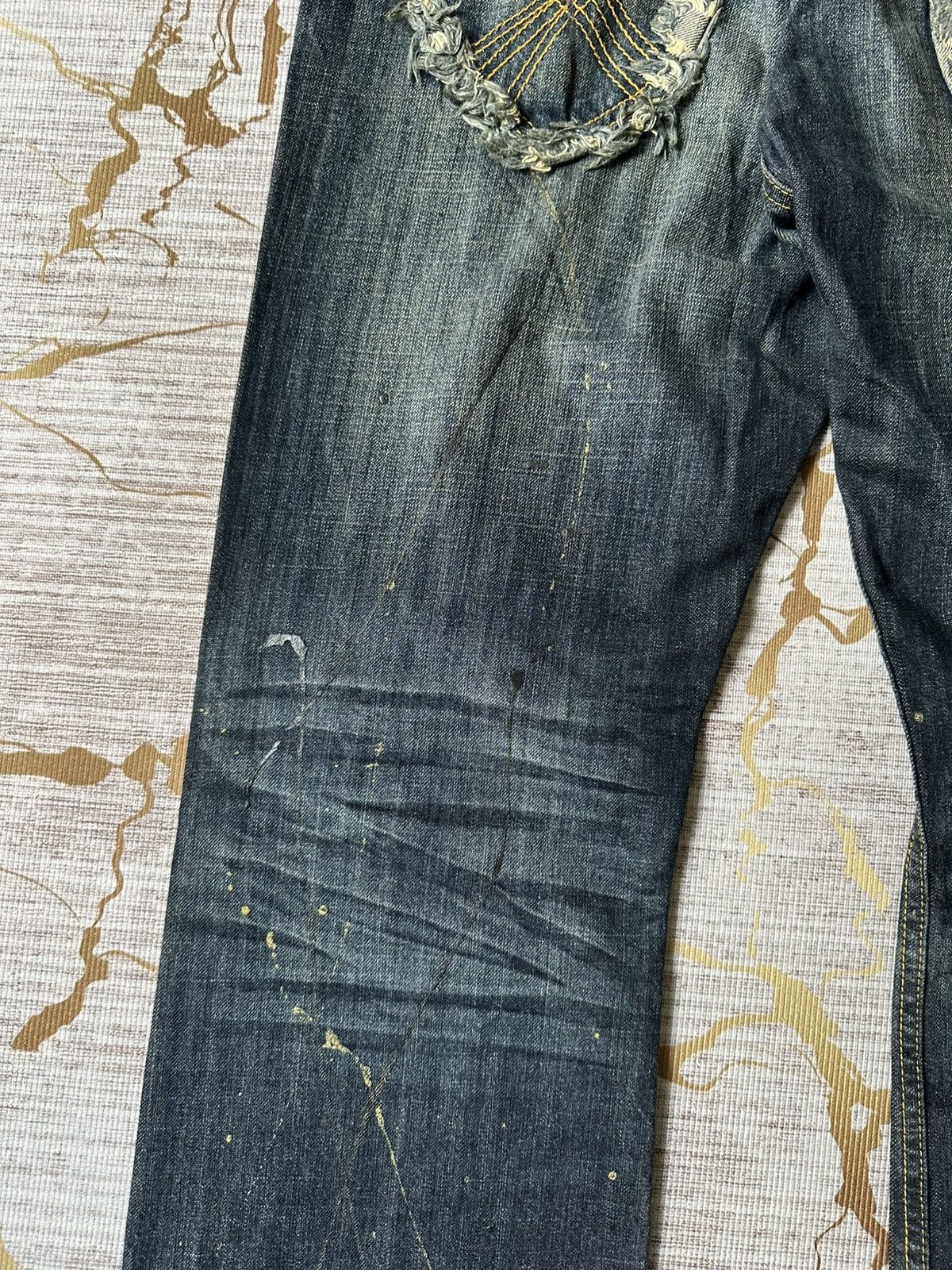 Japanese Brand FLARE Japanese Brand Claw Marks Design Denim Size US 34 / EU 50 - 18 Thumbnail