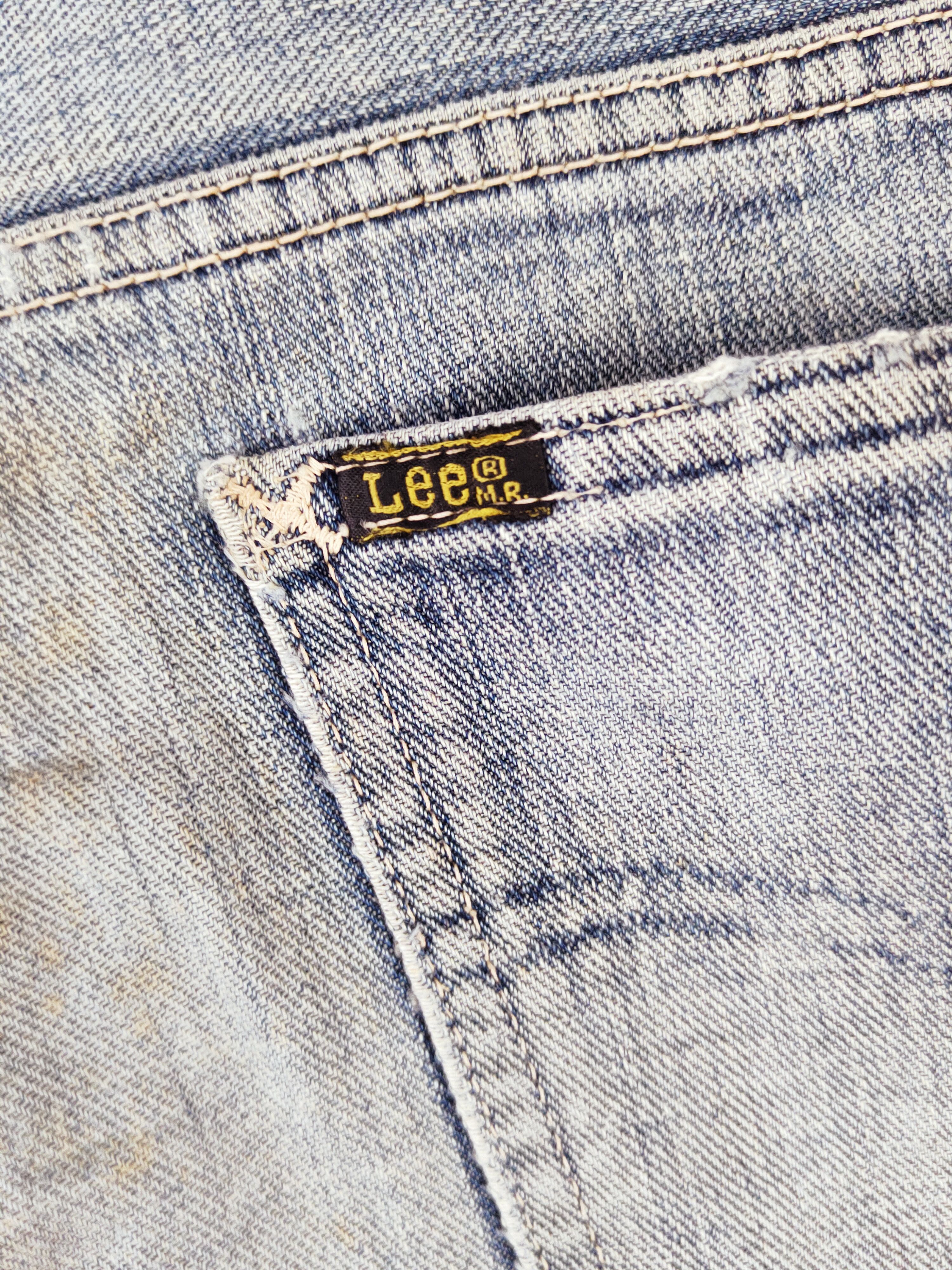 Japanese Brand Lee Blue Distressed Ripped denim Jeans #W503 Size US 30 / EU 46 - 11 Thumbnail