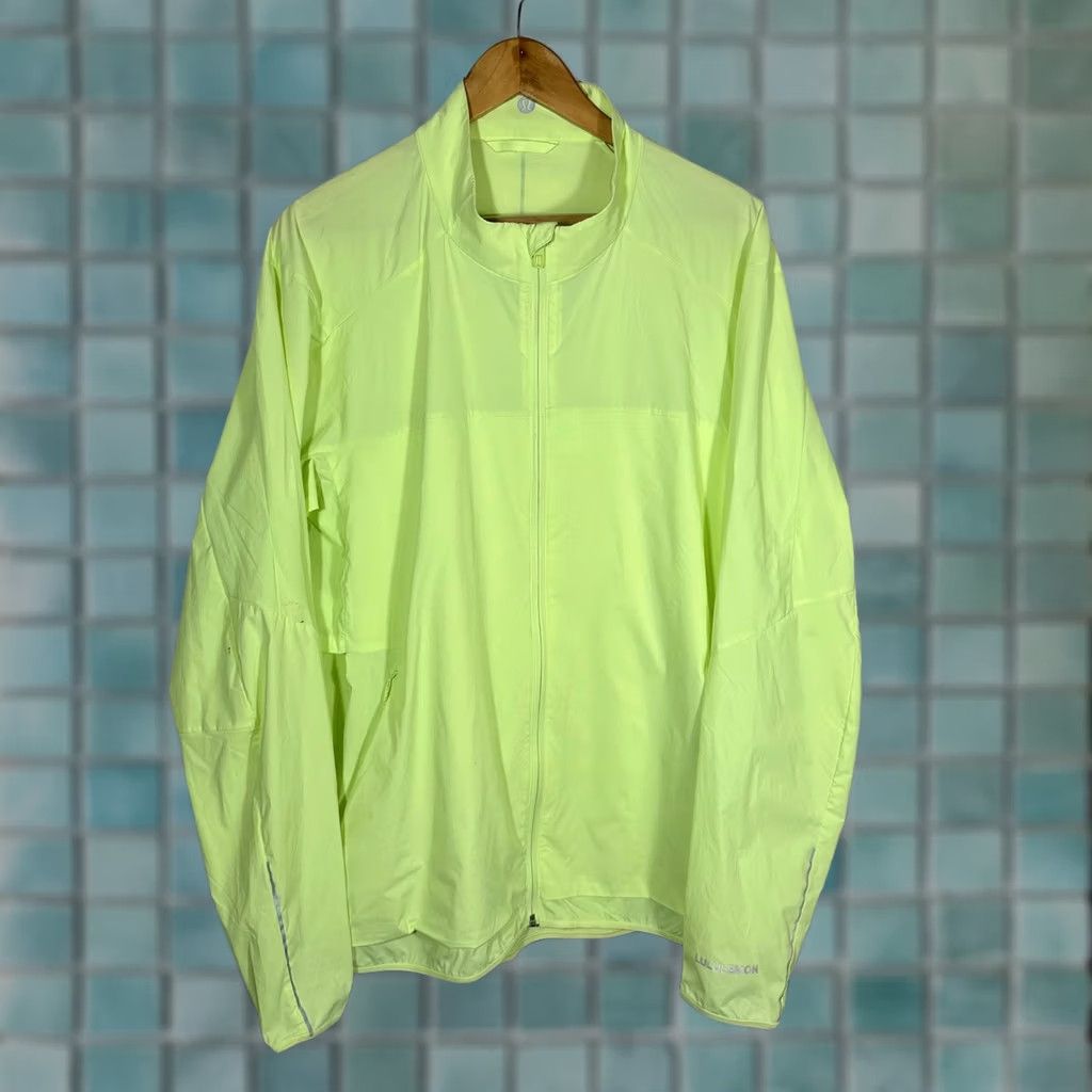 Lululemon Lululemon Jacket Mens XL Running Full Zip Neon Lime Green Reflective Ventilated Size US XL / EU 56 / 4 - 1 Thumbnail
