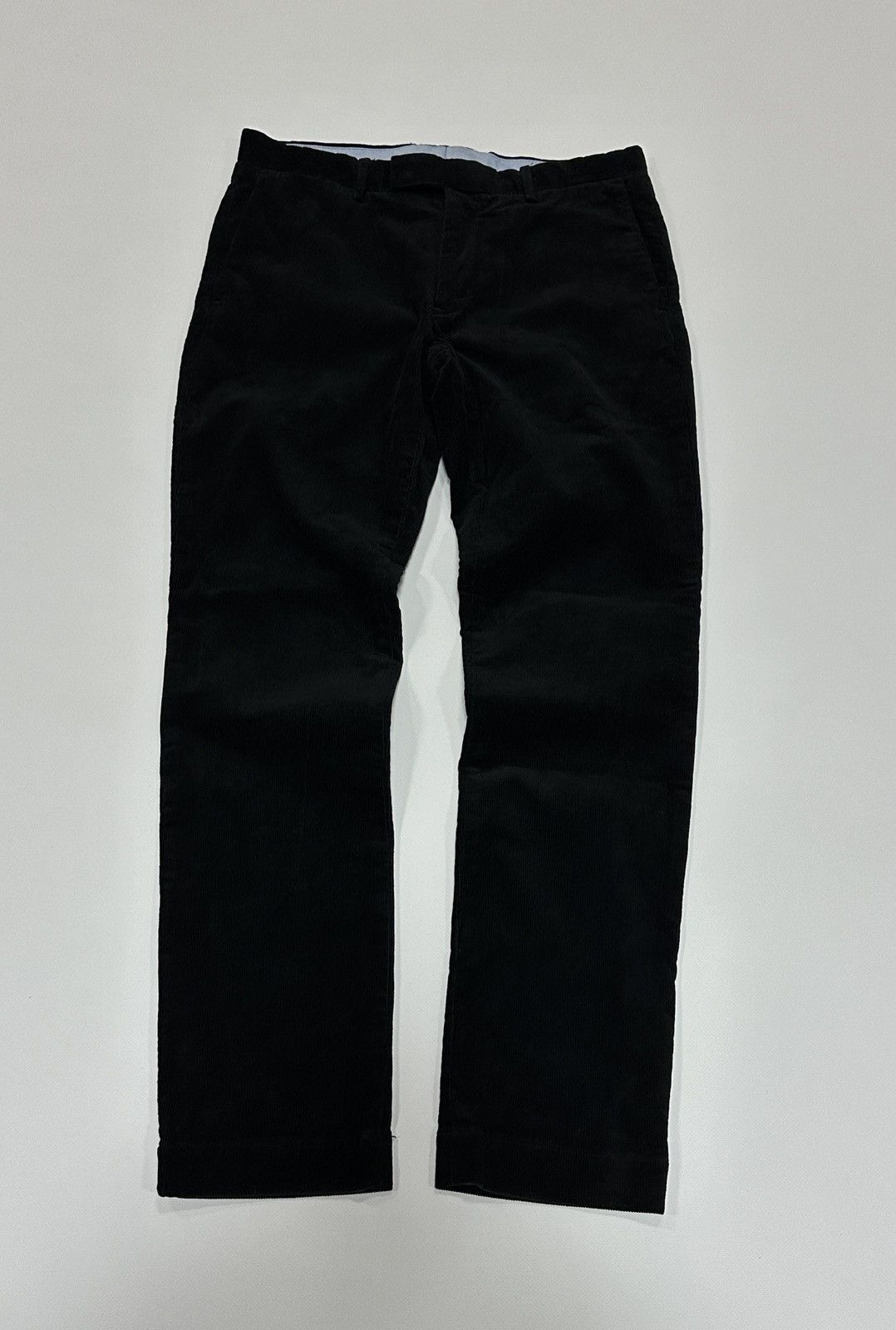 Polo Ralph Lauren Ralph Lauren Stretch Slim Fit Corduroy Trousers Black Pants Size US 32 / EU 48 - 1 Thumbnail