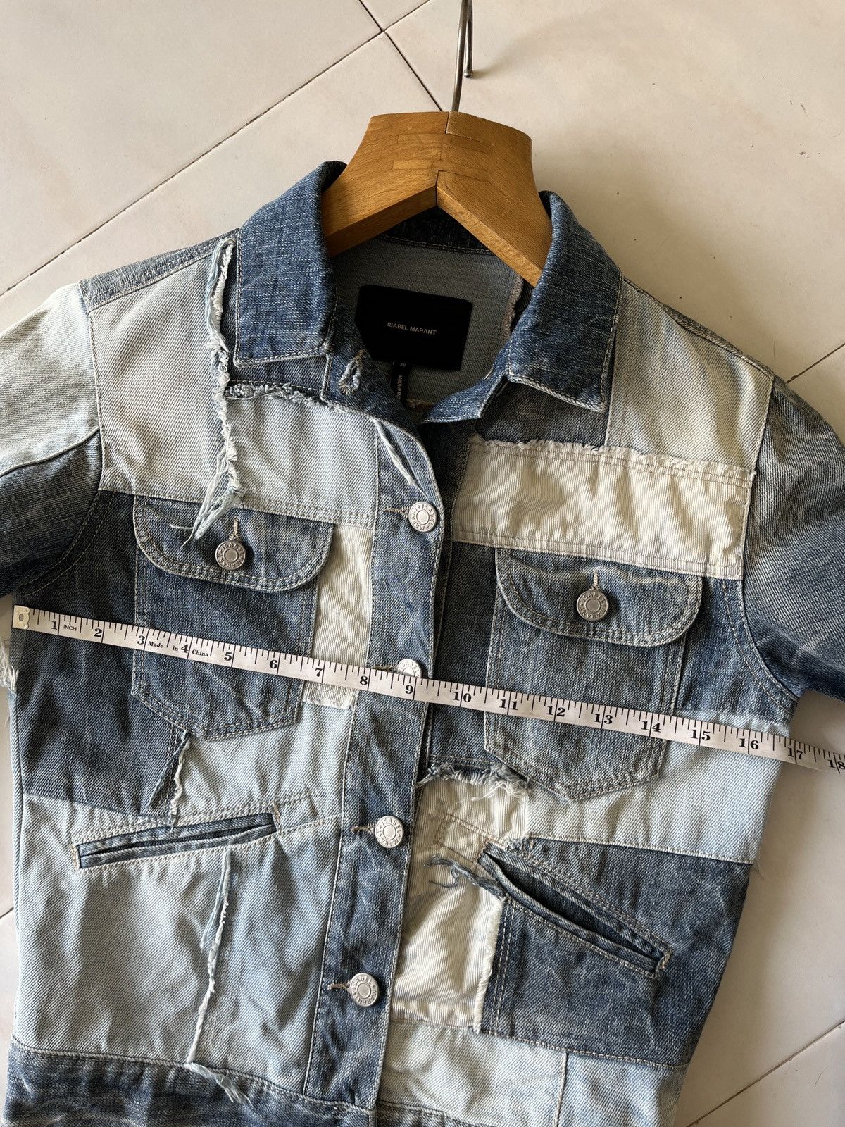 Isabel Marant Isabel Marant Patchwork Denim Jacket Size S / US 4 / IT 40 - 8 Thumbnail