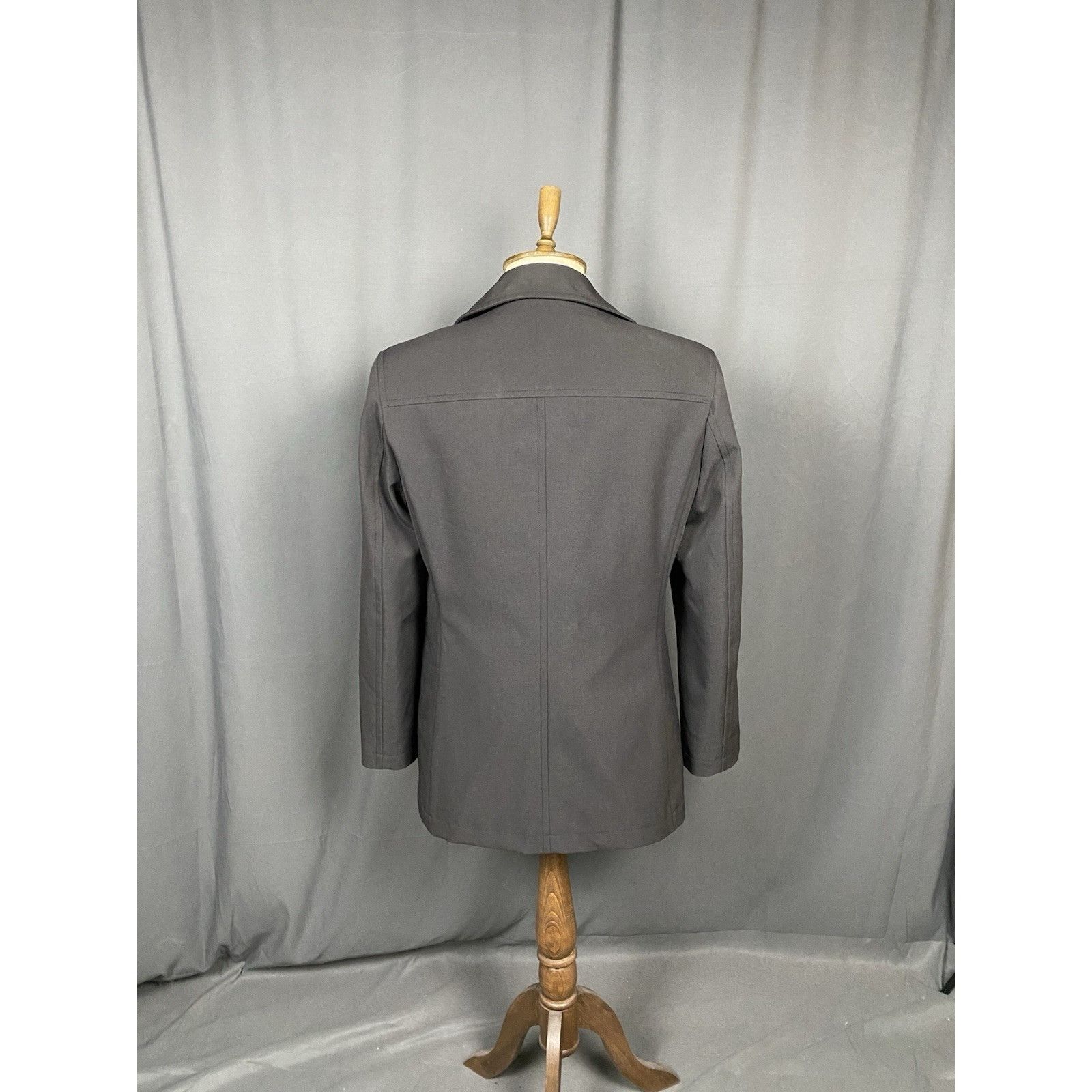 Burberry Burberry Men's Dark Gray Double Breasted Pea Coat Size M Size US M / EU 48-50 / 2 - 7 Thumbnail