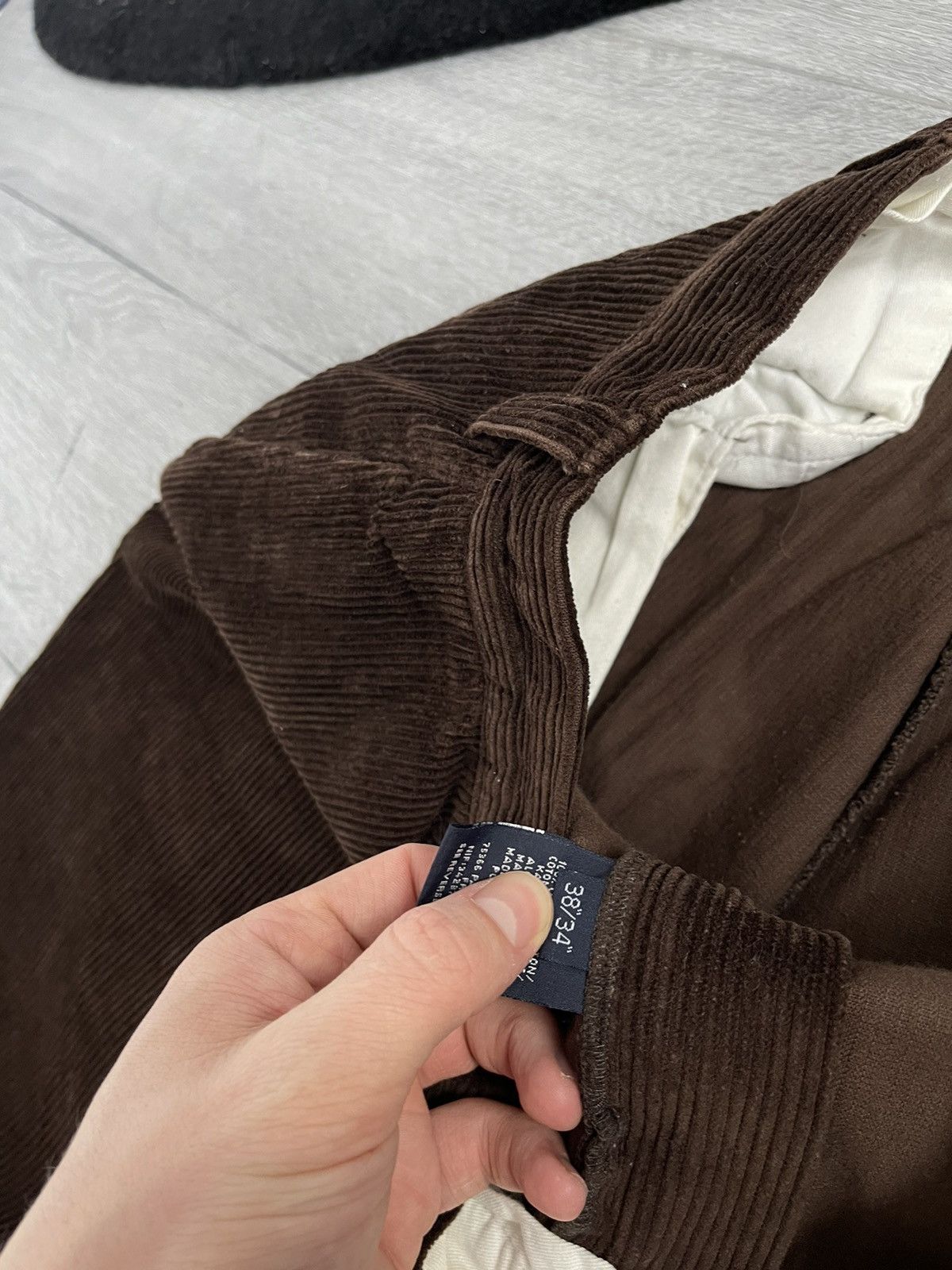 Polo Ralph Lauren × Velvet × Vintage Vintage Polo Ralph Lauren Velvet Brown Pants Y2K Corduroy Size US 38 / EU 54 - 9 Thumbnail