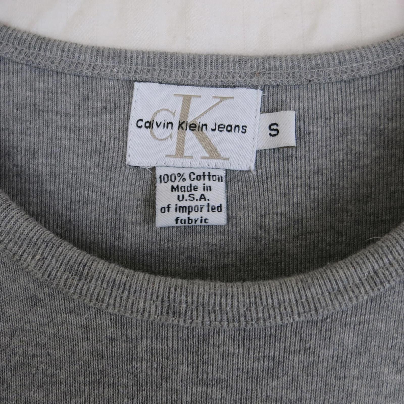 Other Calvin Klein Jeans Grey Cotton Y2K T-Shirt Dress Size Small Size S / US 4 / IT 40 - 3 Thumbnail