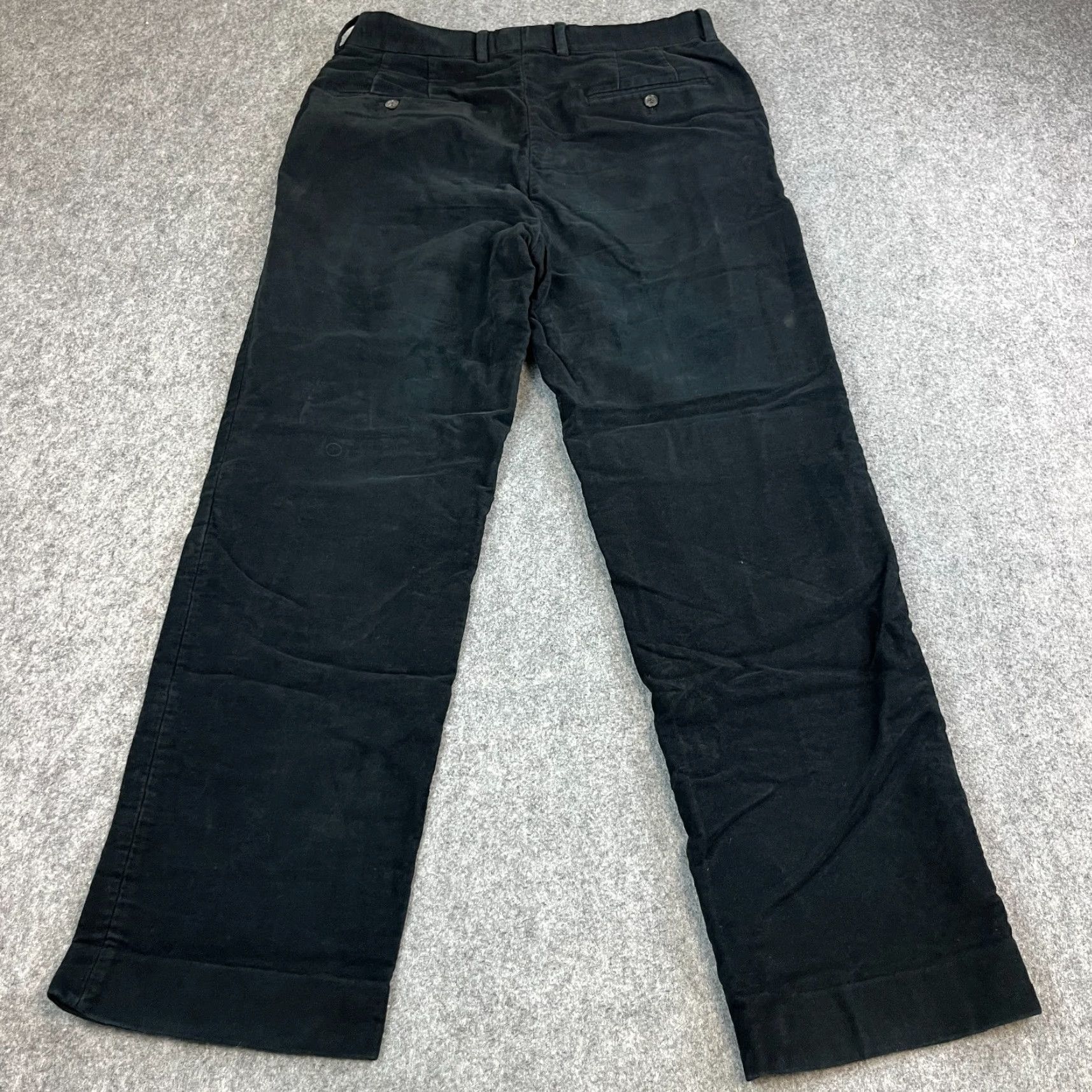 Vintage John Lewis Moleskin Trousers Chino Straight 32 Blue Cotton Mens Regular Waist 32 Vintage: No Size US 32 / EU 48 - 2 Thumbnail