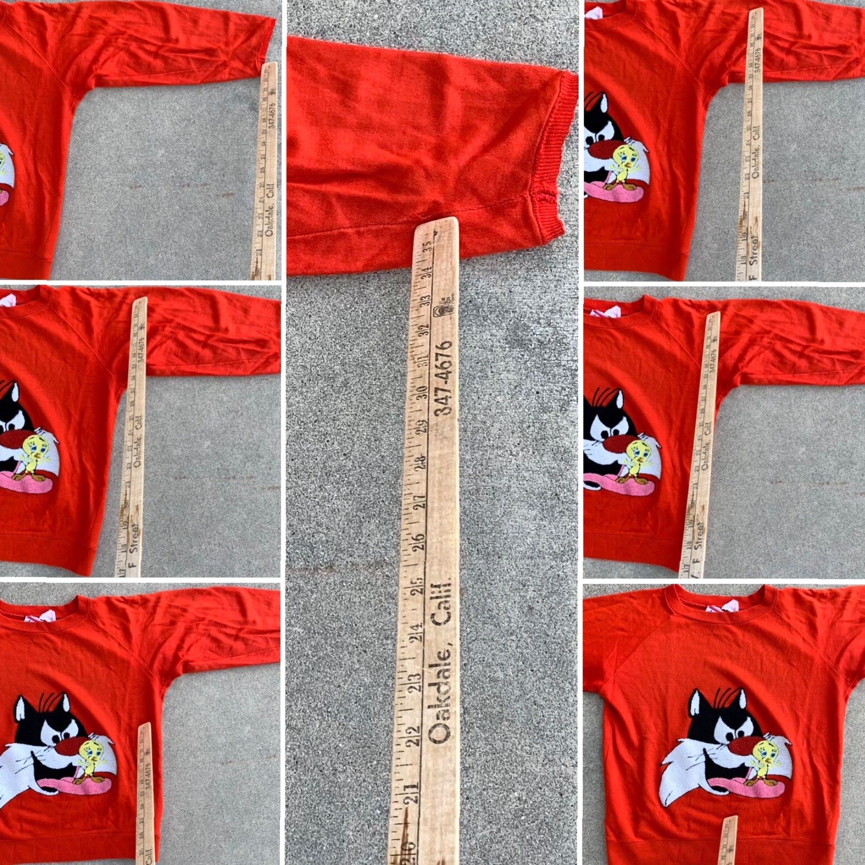 Vintage VINTAGE American Characters Looney Tunes sweatshirt Shirt L Red 1980s Raglan Warner Bros Inc Mens Girls Boys? Size L / US 10 / IT 46 - 6 Thumbnail