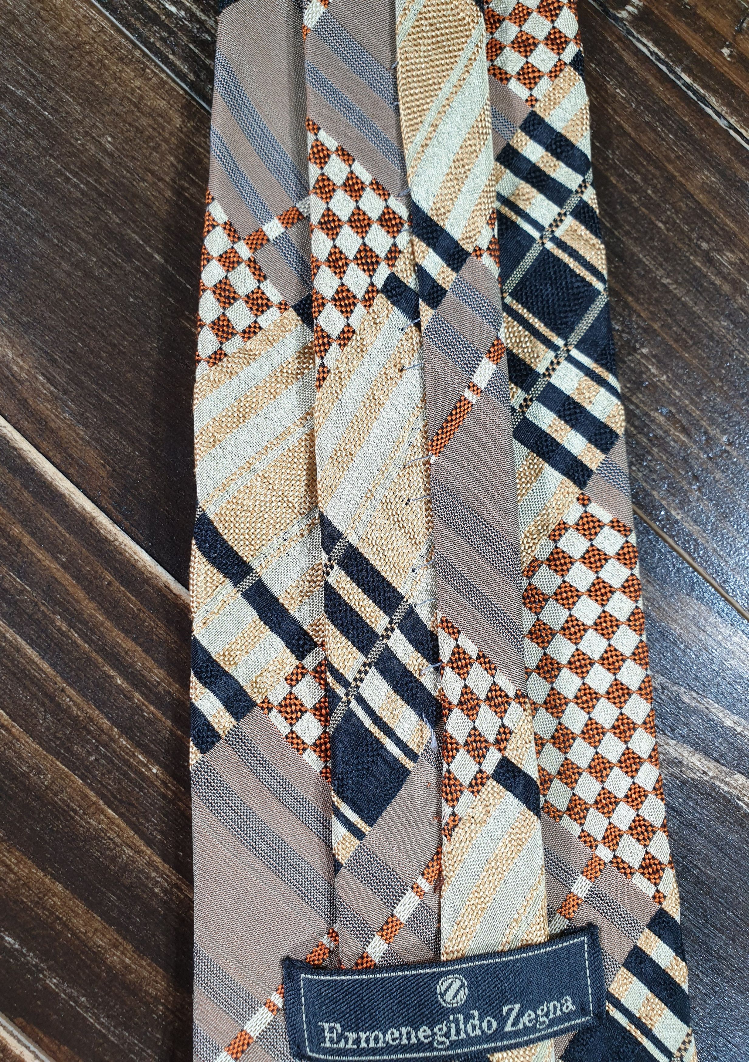 Ermenegildo Zegna ERMENEGILDO ZEGNA 100% Silk Neck Tie Made In Italy Luxury Size ONE SIZE - 4 Thumbnail